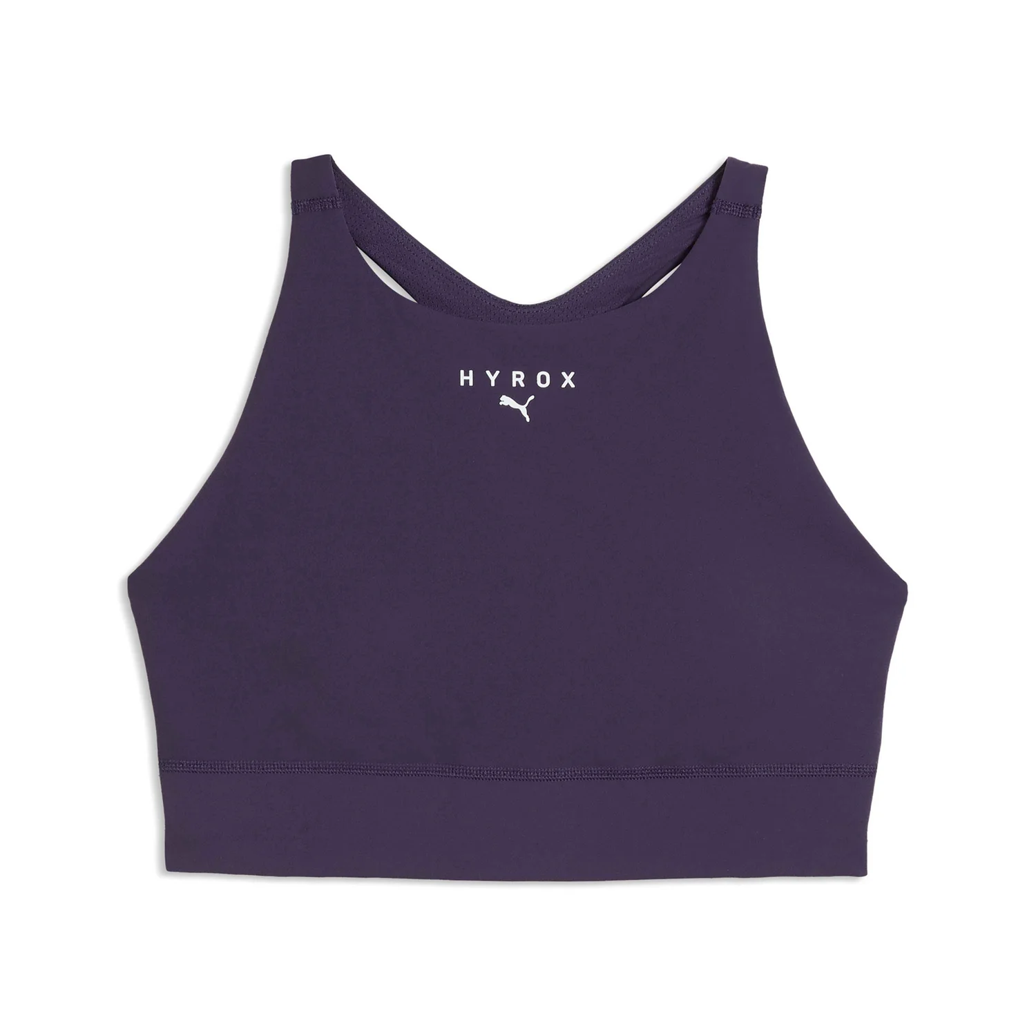 PUMA x HYROX Shapeluxe High Neck Bra – Deep Plum