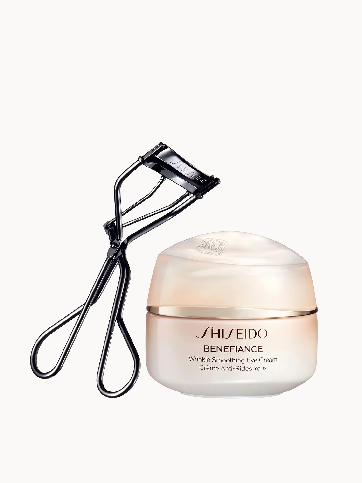 Shiseido Eyelash Curler & Benefiance Wrinkle Smoothing Eye Cream Bundle