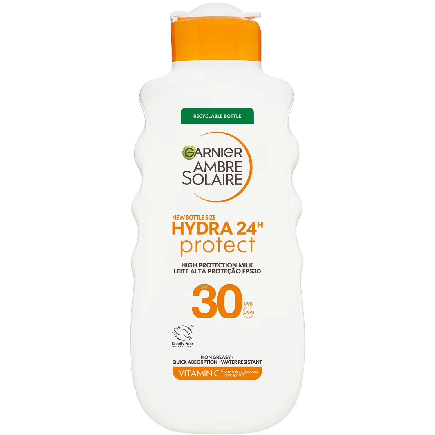 Garnier Ambre Solaire SPF 30 Hydra 24 Hour Protect Hydrating Sun Cream Lotion With Vitamin C, 175ml