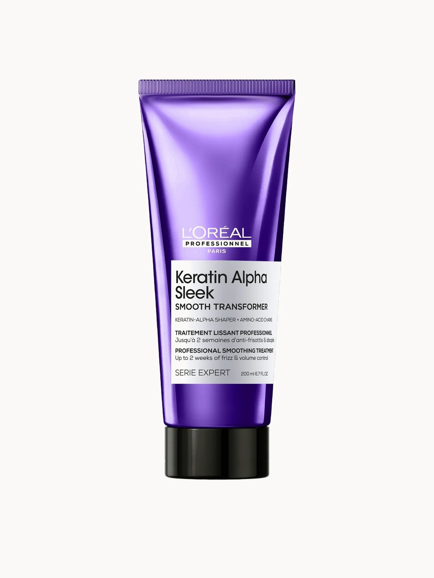 L'Oréal Professionnel Keratin Alpha Sleek Smooth Transformer 1x a week Treatment Anti Frizz & Smoothing 200ml, view 1
