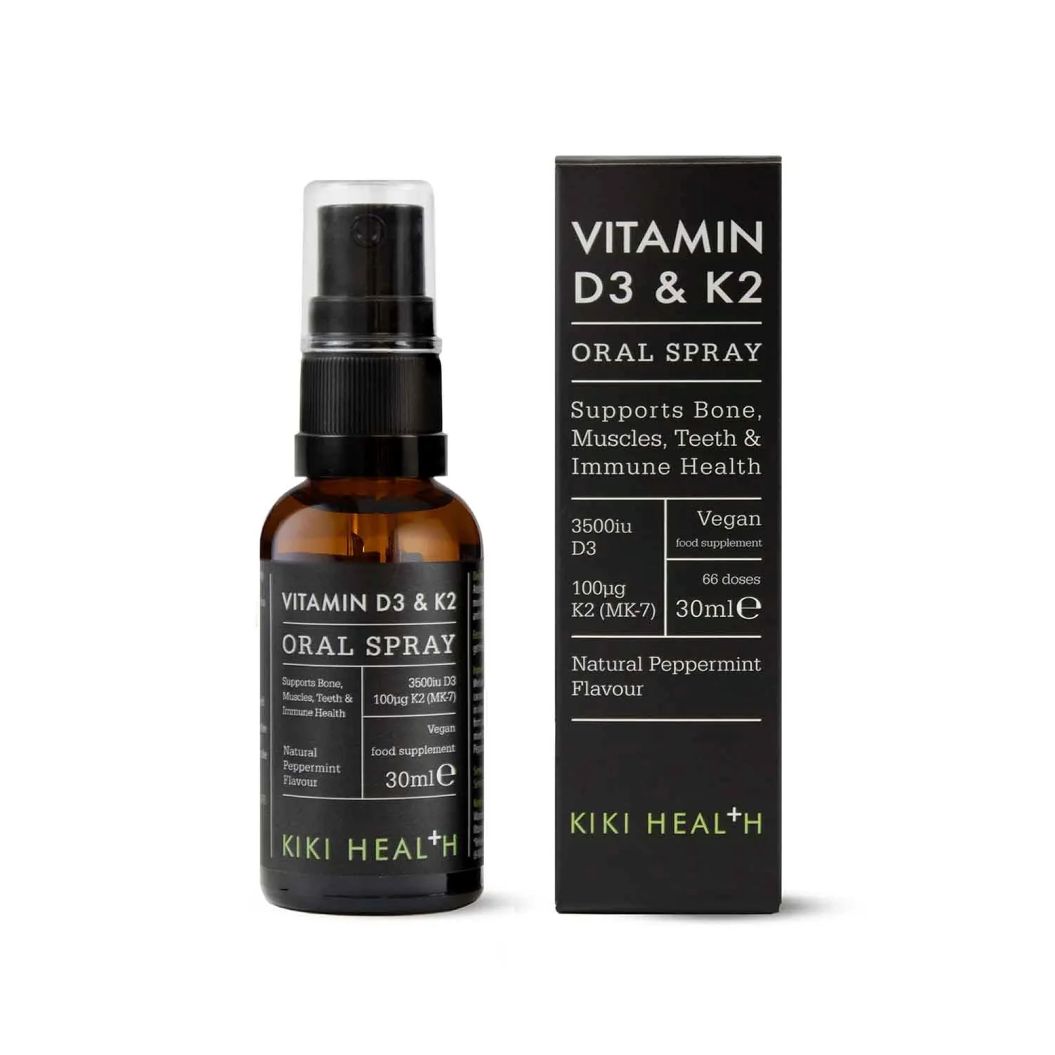 KIKI Health Vitamin D3 & K2 Oral Spray (Peppermint) - 30ml