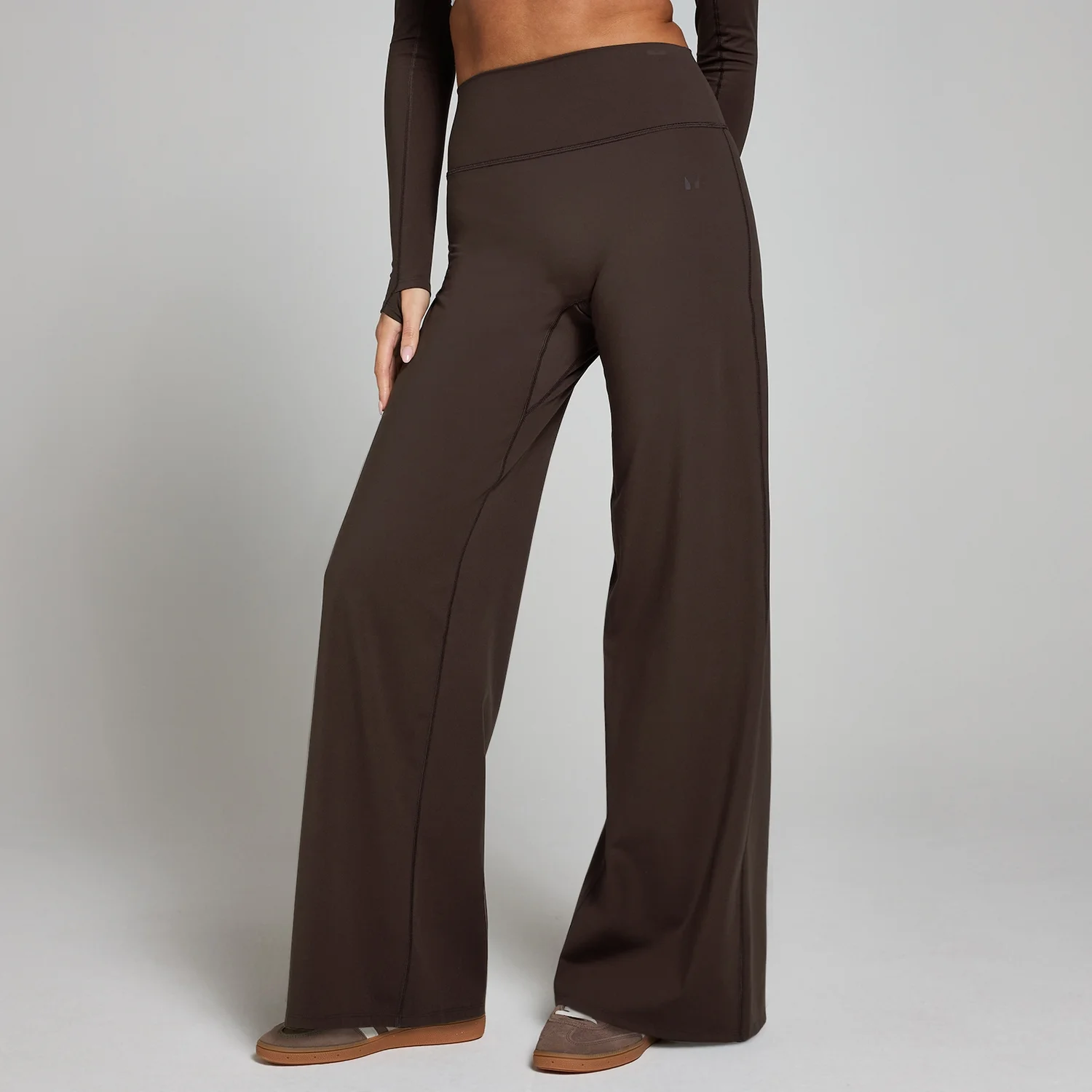 MP Women's Petite Tempo Wide Leg Leggings - Cocoa