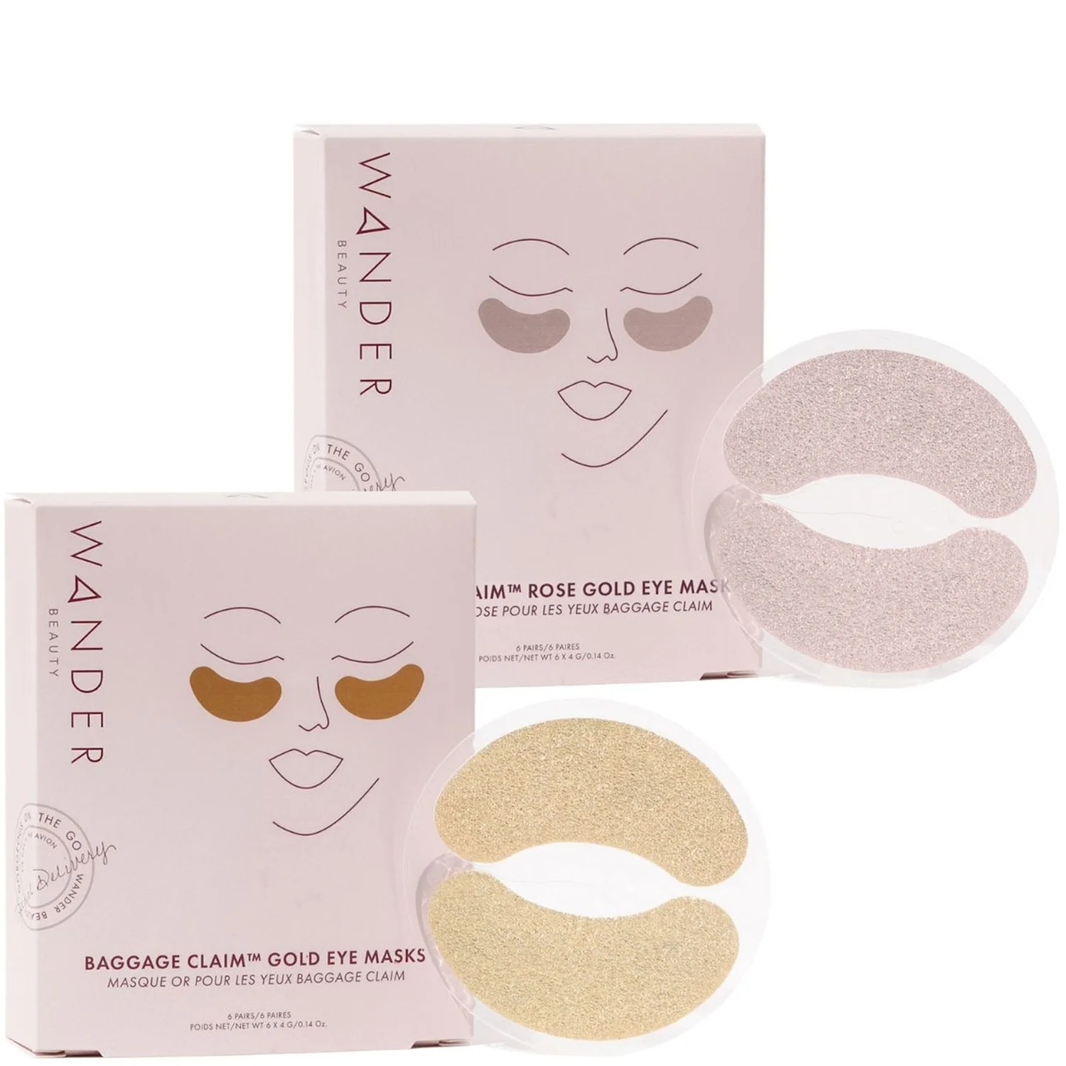 Wander Beauty Baggage Claim Eye Masks Set - 12 pair
