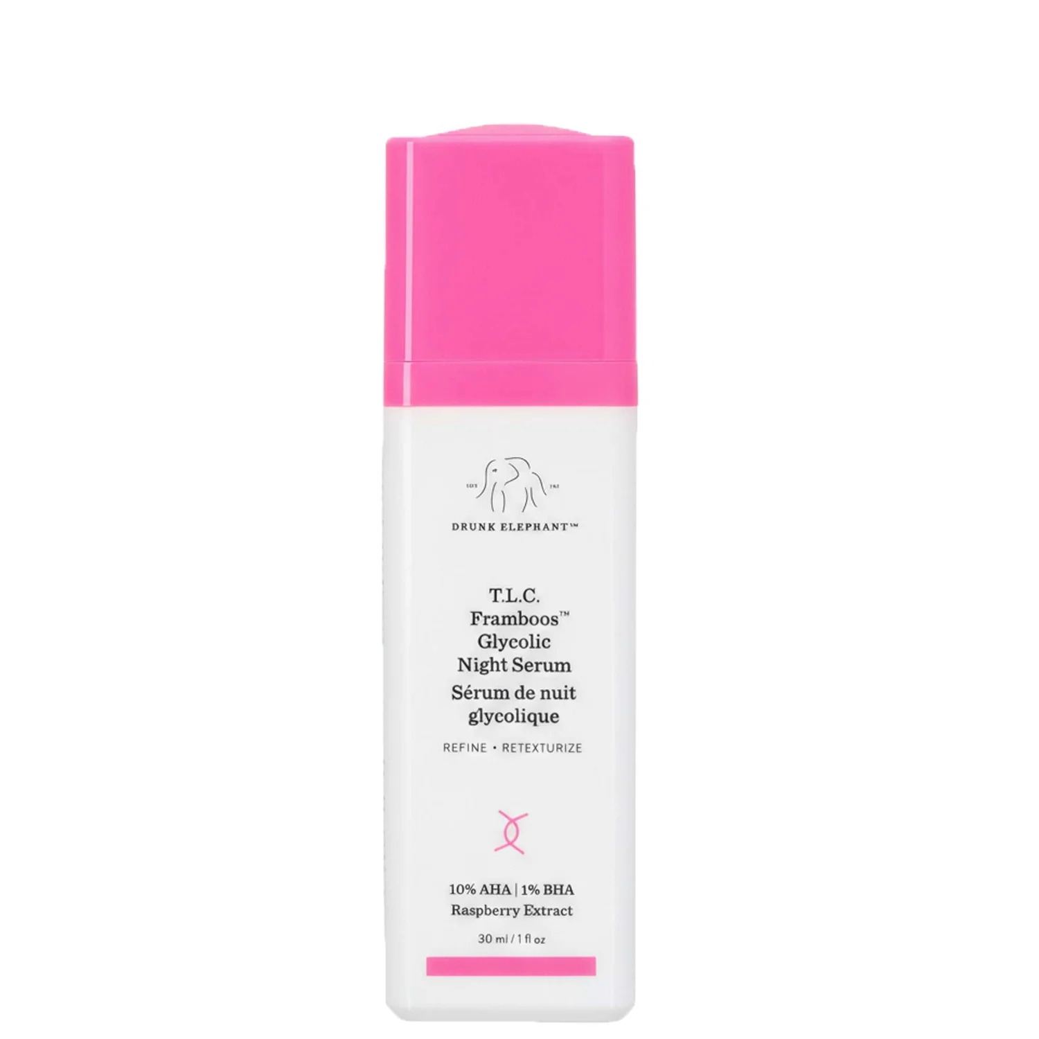 Drunk Elephant T.L.C. Framboos Glycolic Resurfacing Night Serum 30ml