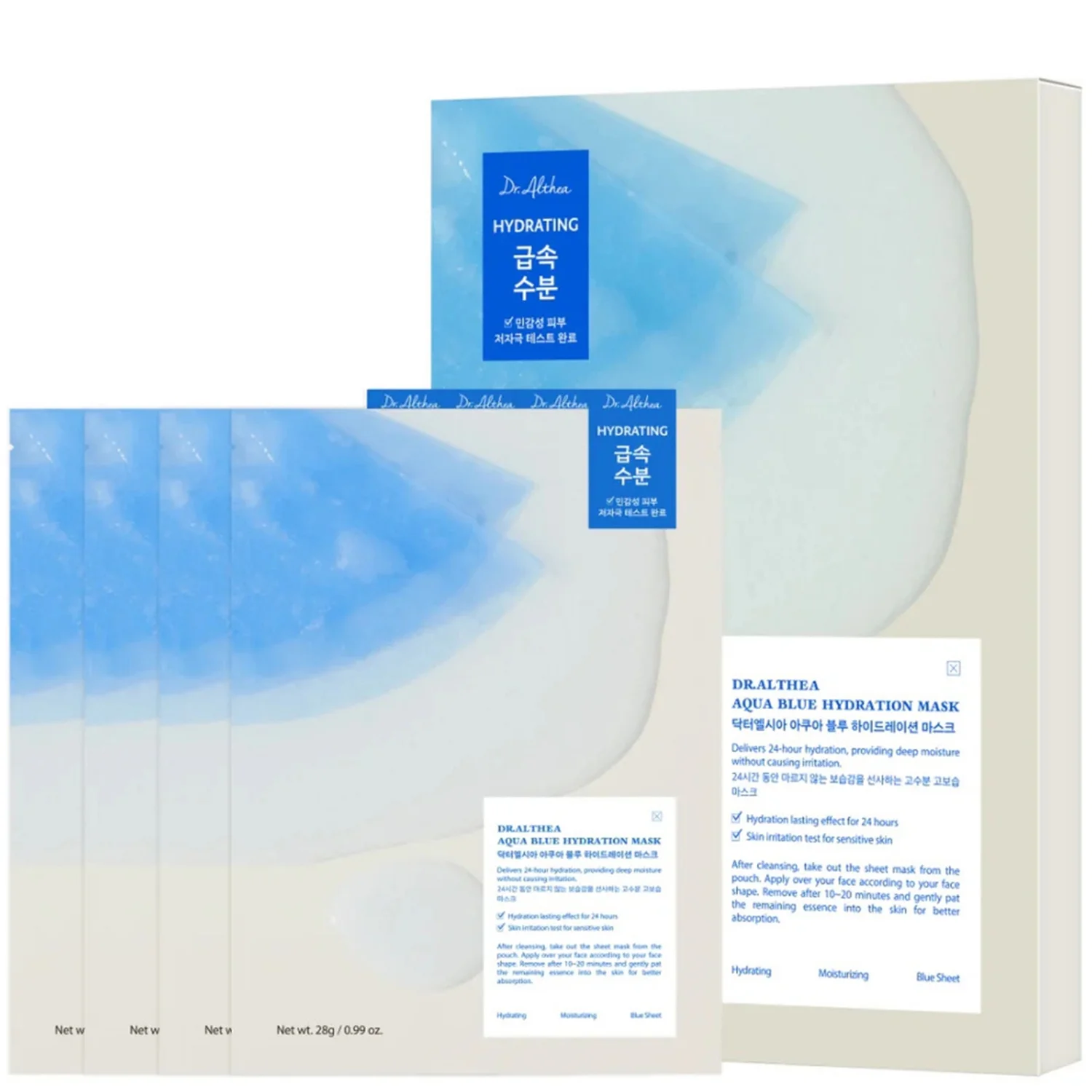 Dr. Althea Aqua Blue Hydration Mask 28g*4pcs