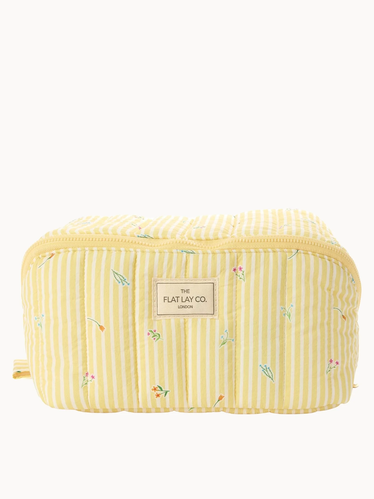 Flat Lay London Marshmallow Flat Lay Makeup Box Bag - Flora