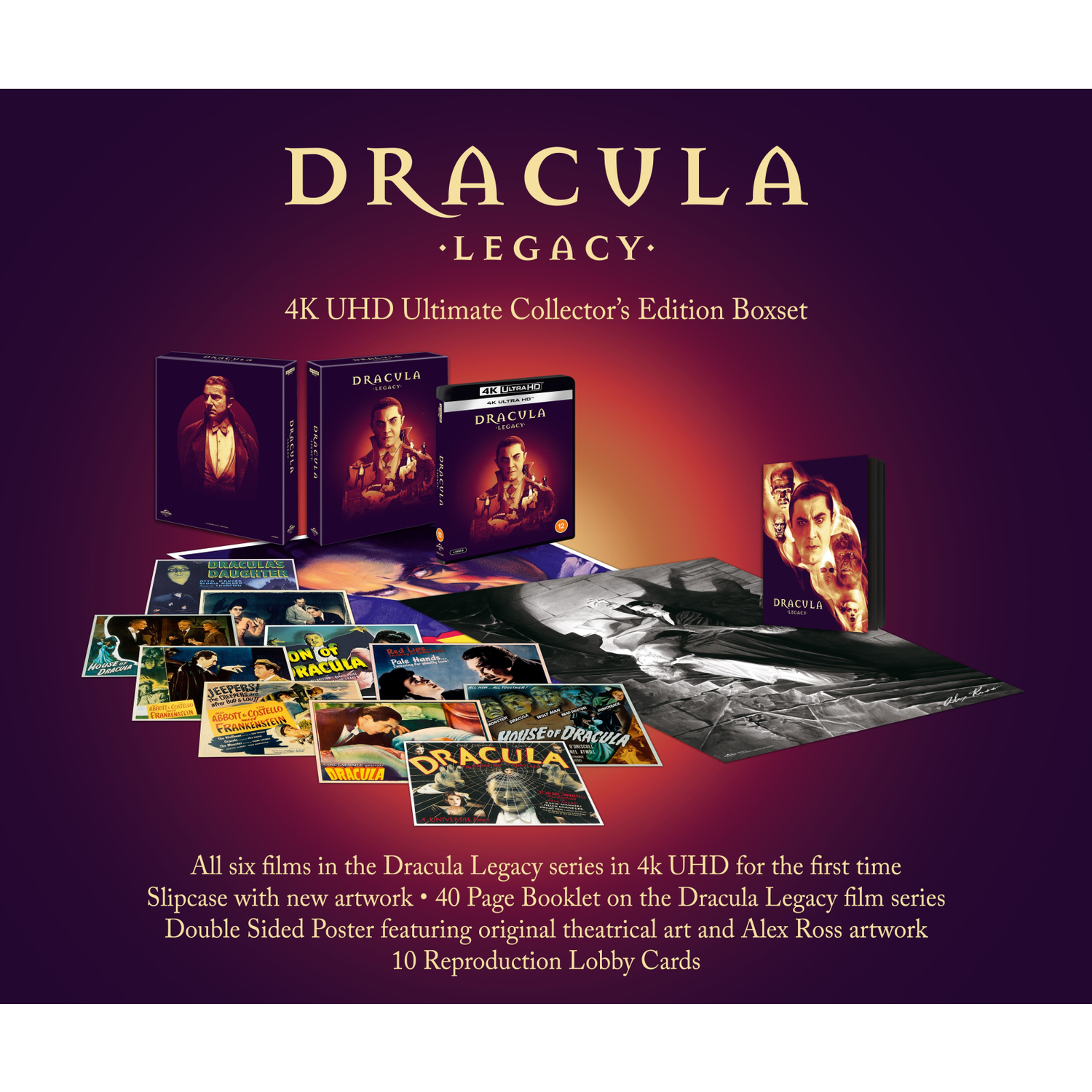 Dracula Legacy 4K Ultra HD Ultimate Collector's Edition Boxset Dracula Legacy 4K Ultra HD Ultimate Collector's Edition Boxset