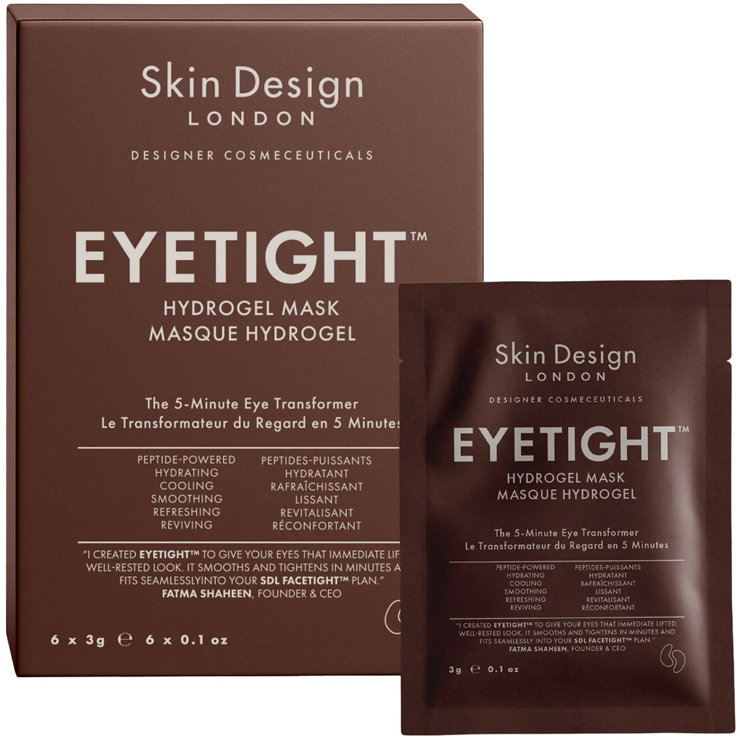 Skin Design London Eyetight Hydrogel Mask (Box of 6)