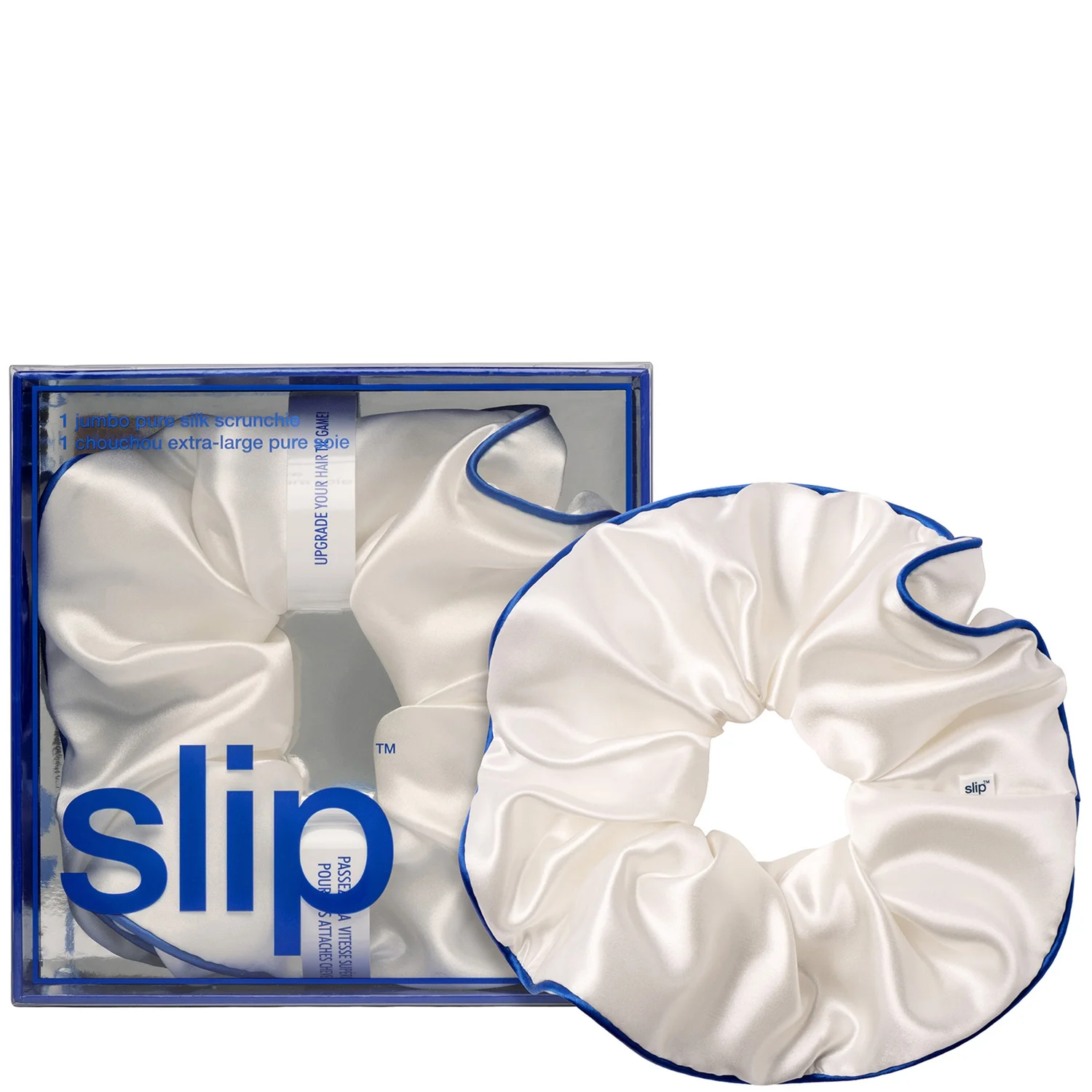 Pure Silk Jumbo Scrunchie - Courtside product image