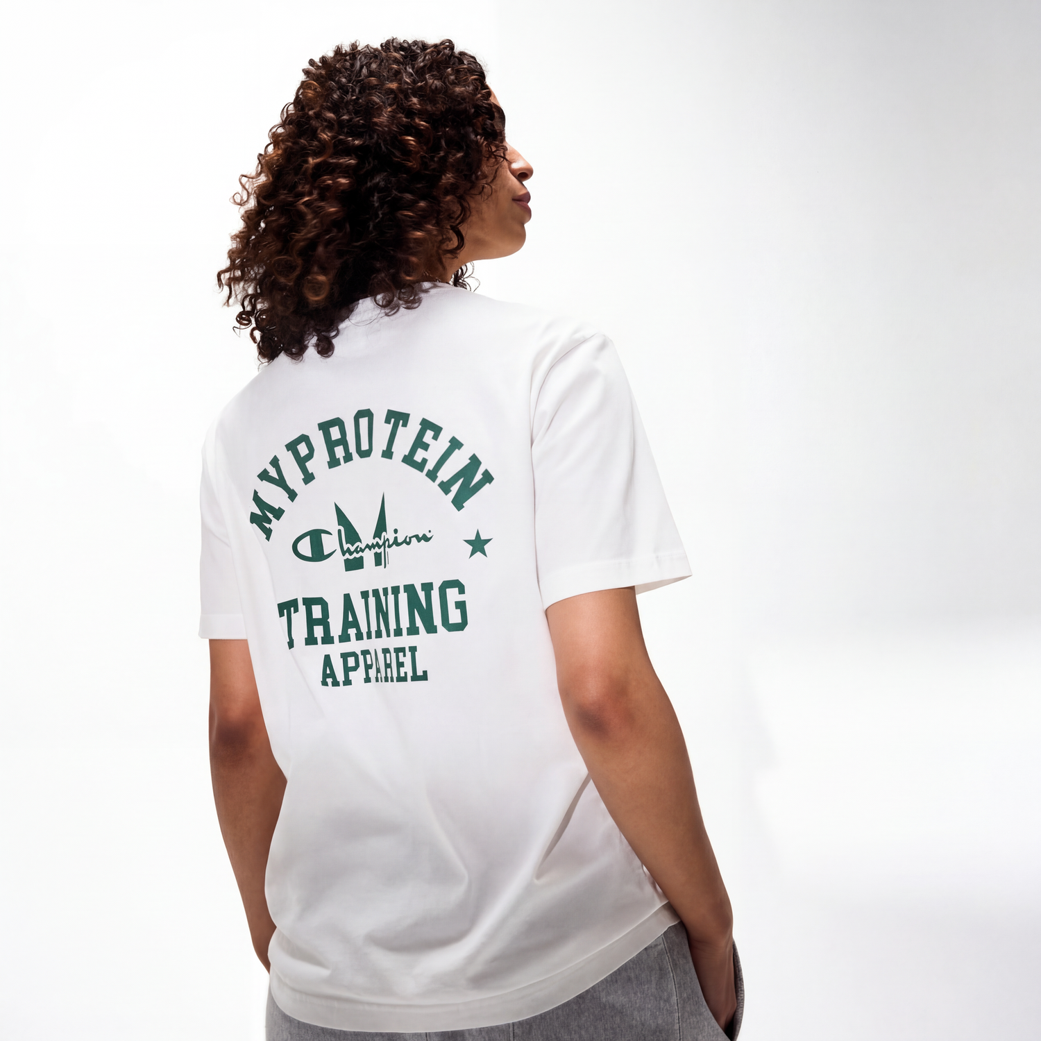 Myprotein X Champion Back Logo Relaxed Fit Short Sleeve Crewneck T