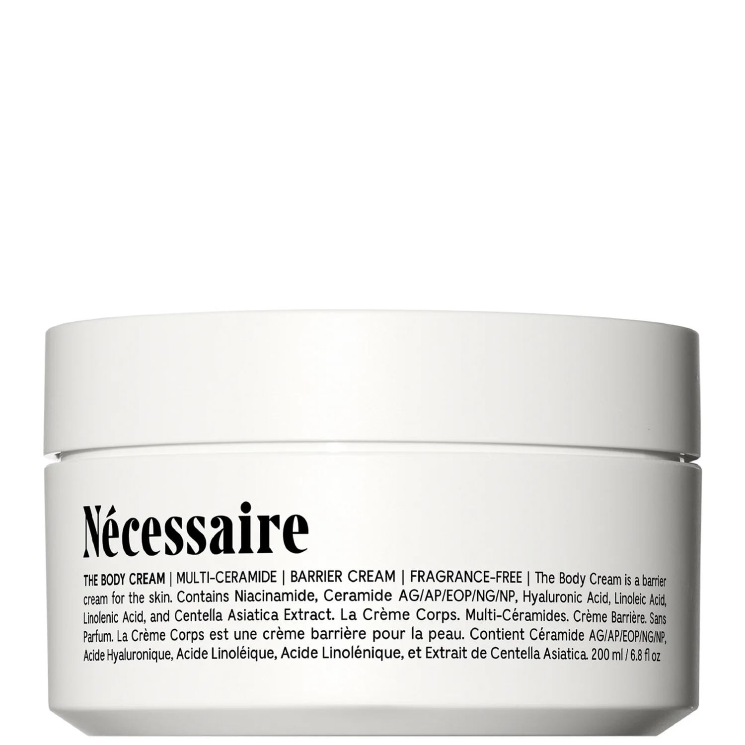 Nécessaire The Body Cream Fragrance-Free 200ml