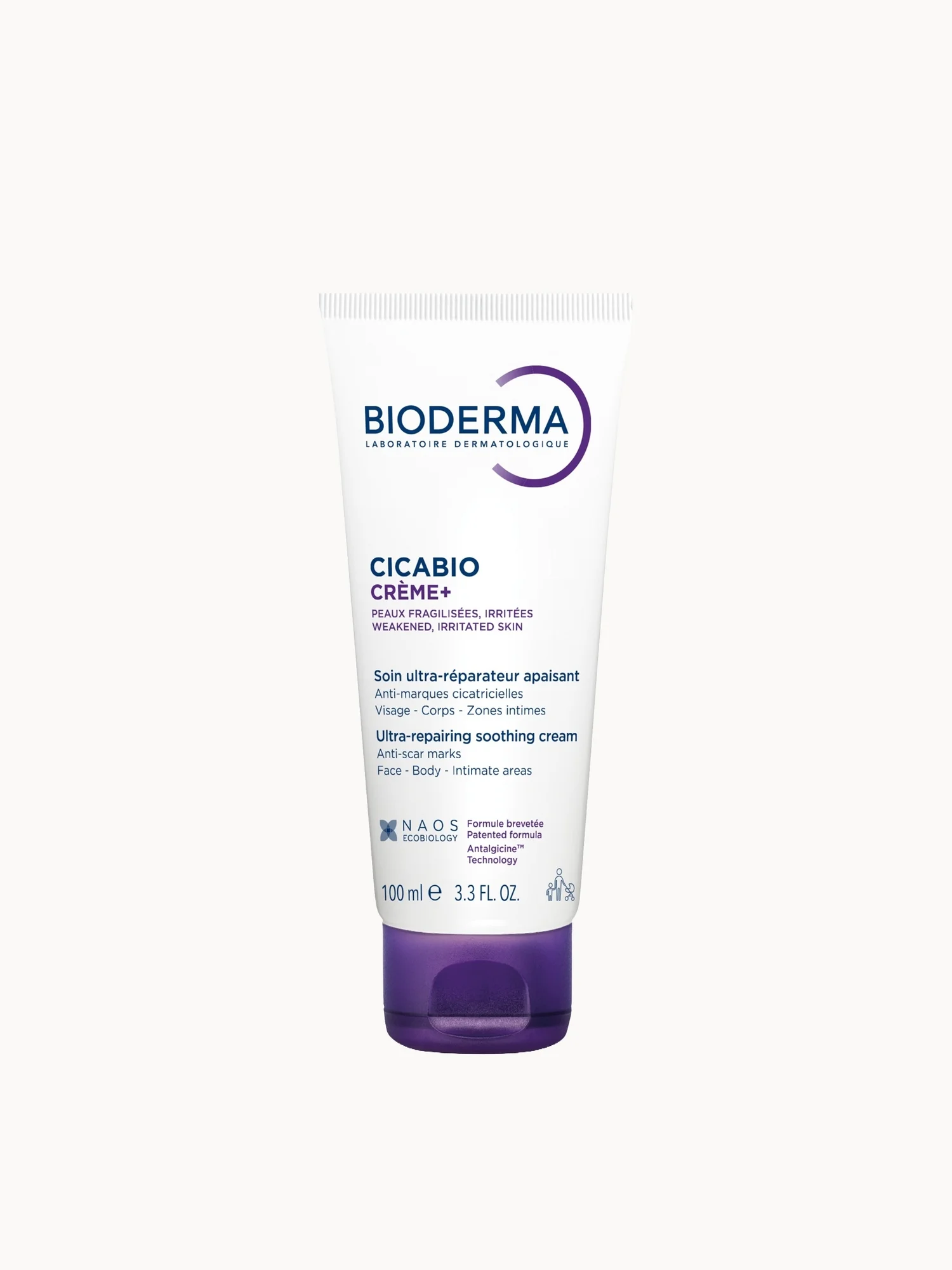 Bioderma Cicabio Creme+ Ultra-Repairing Soothing Healing Cream for Face & Body with
