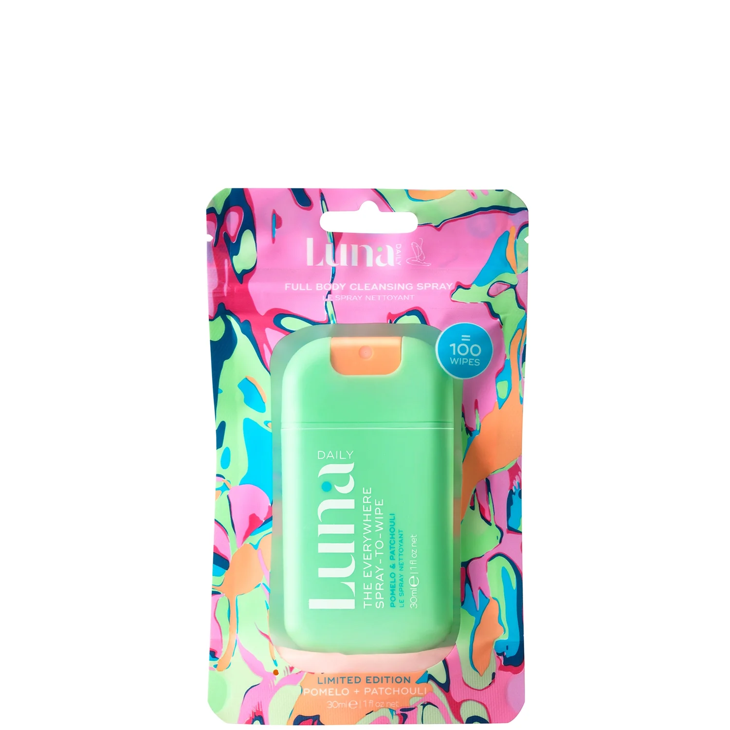 Luna Daily Spray-to-Wipe - Pomelo & Patchouli 30ml