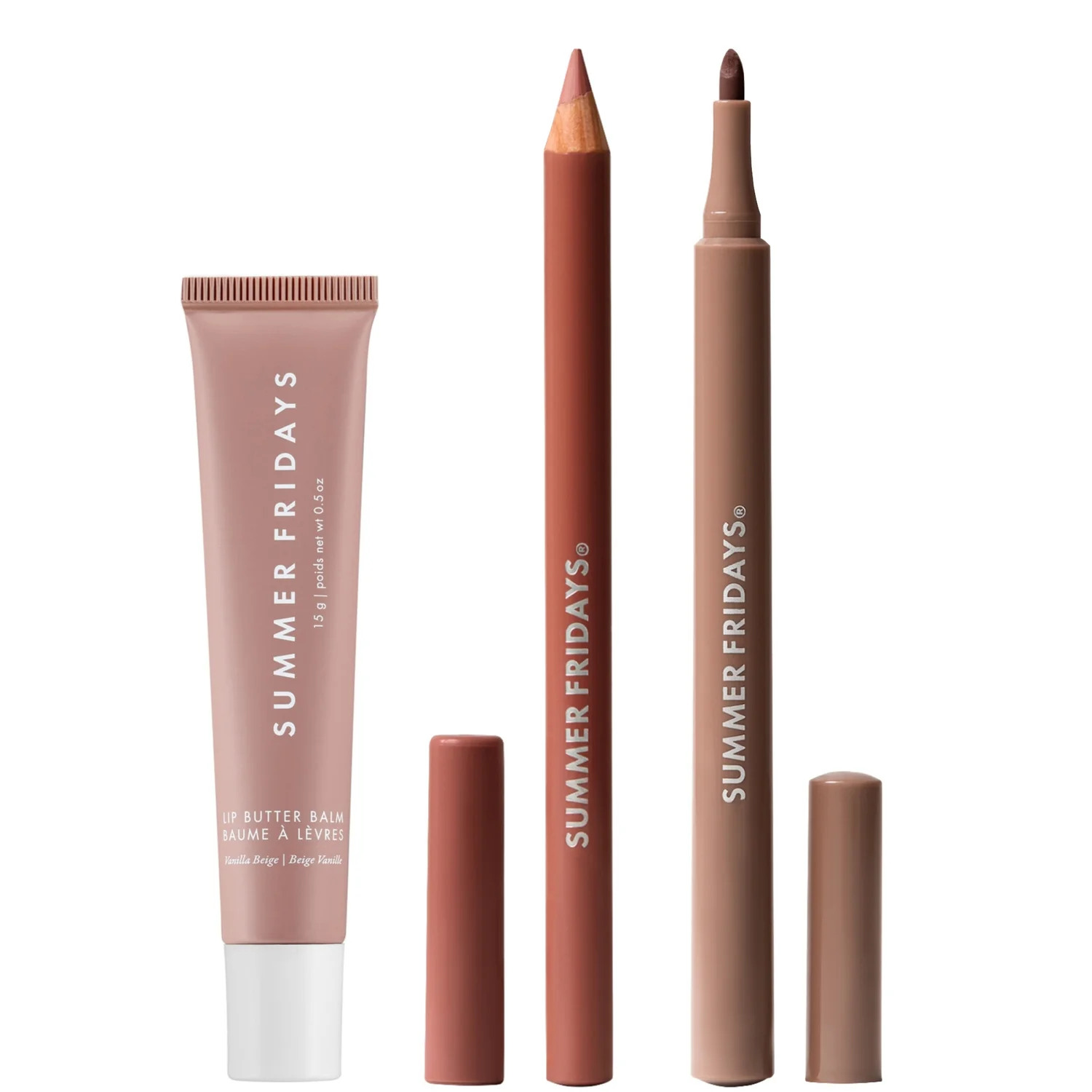 Summer Fridays Essential Lip Kit: Latte (Worth £66.00)