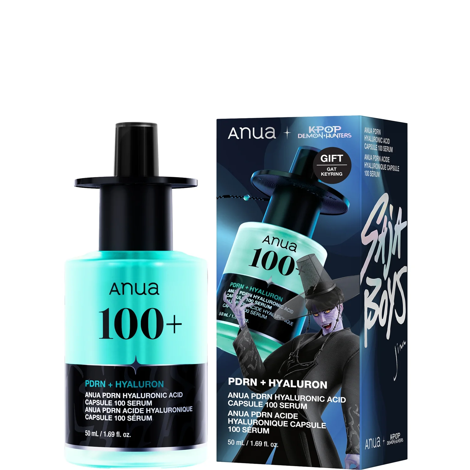 Exclusive Anua KPop Demon Hunters PDRN Hyaluronic Acid Capsule 100 Serum 50ml