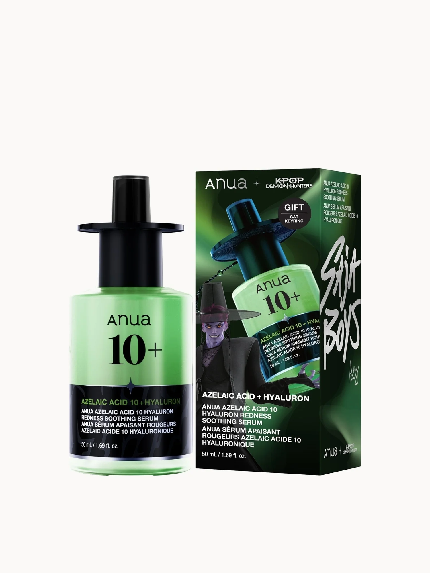 Exclusive Anua KPop Demon Hunters Azelaic Acid 10 Hyaluron Redness Soothing Serum 50ml