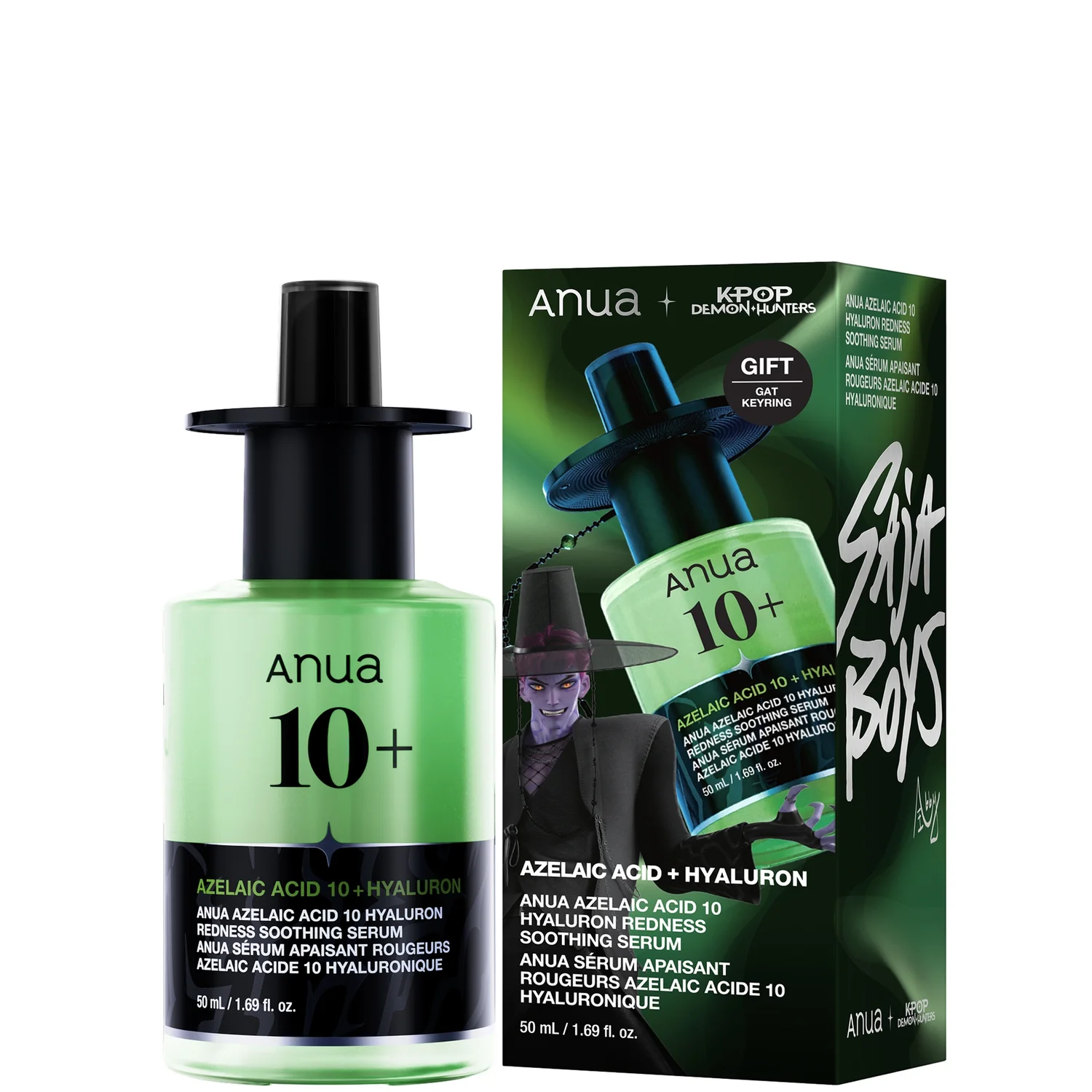 Exclusive Anua KPop Demon Hunters Azelaic Acid 10 Hyaluron Redness Soothing Serum 50ml