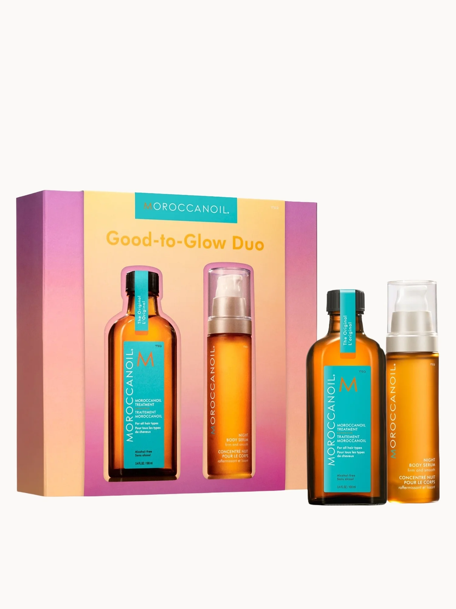 Good to Glow Duo - Moroccanoil Treatment Original and Night Body Serum (Worth £71.50)
