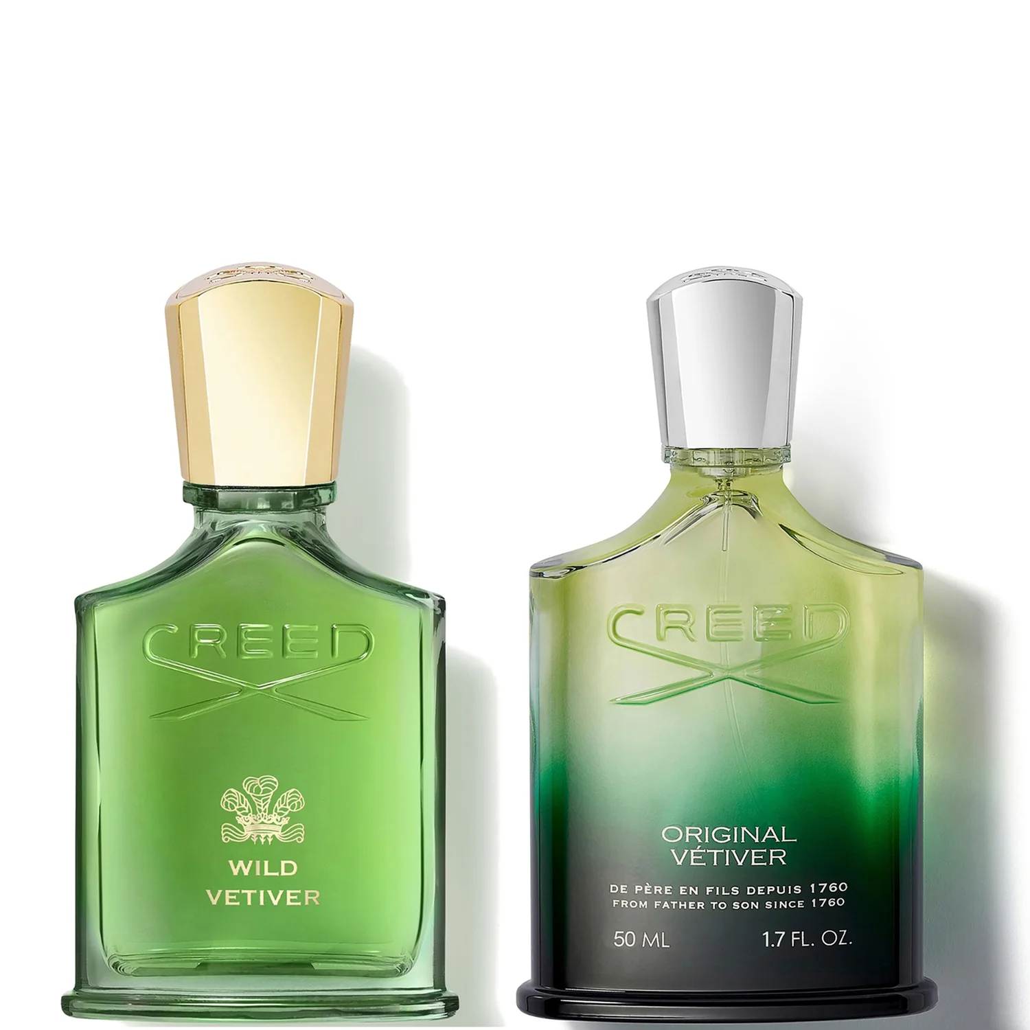 Creed Bundle: Wild vetiver 50ml and Vetiver 50ml