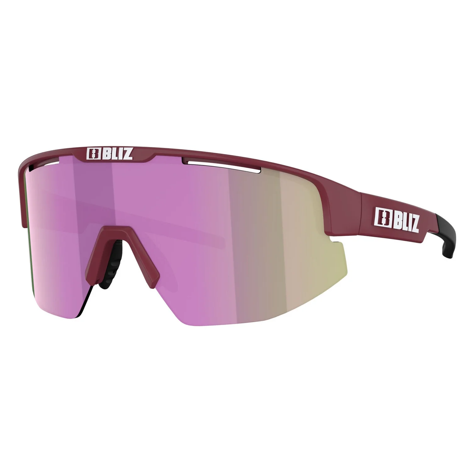 Bliz Matrix Burgundy Brown with Rose Multi Lens