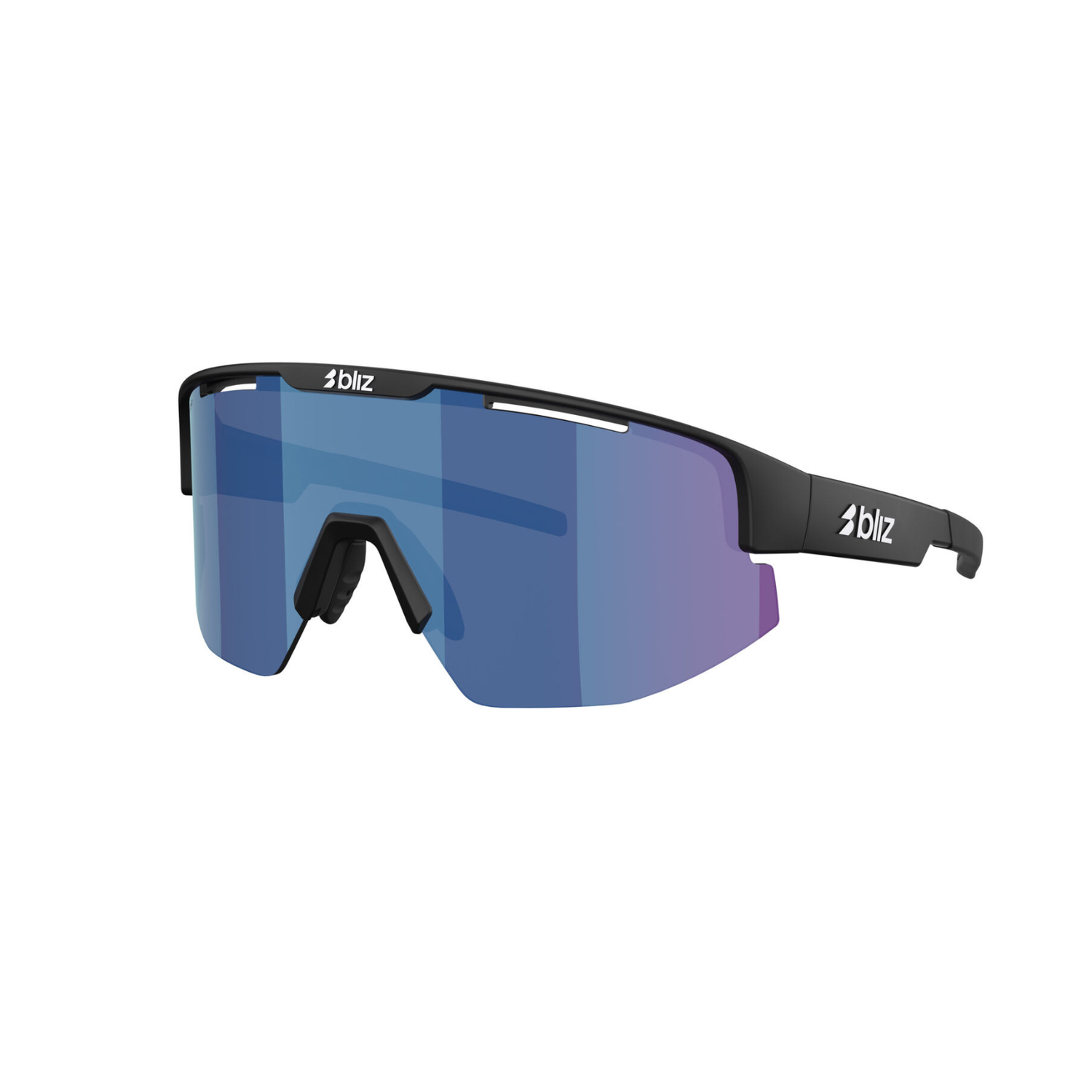 Bliz Matrix Black Smoke with Blue Multi Lens