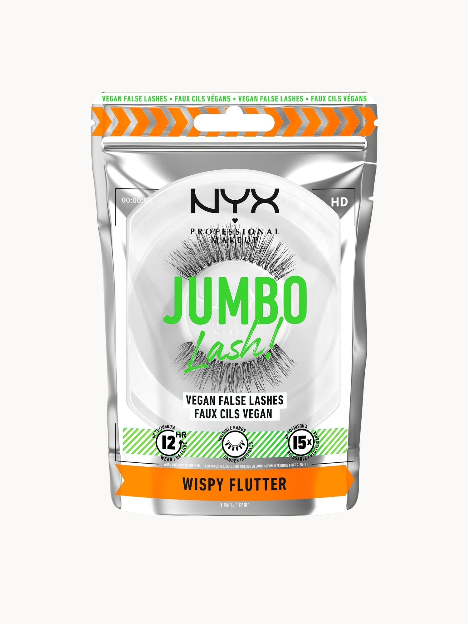 NYX Professional Makeup Jumbo Lash! Vegan False Lashes - Wispy Flutter