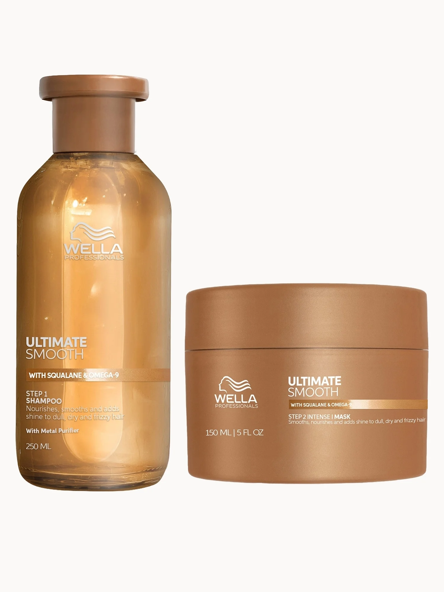 Wella Professionals Ultimate Smooth Shampoo and Mask Bundle for Dry