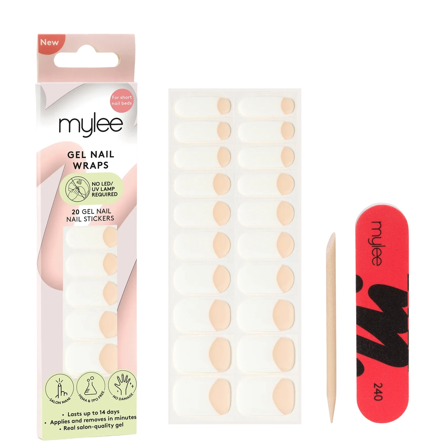 Mylee Nail Wraps French Short