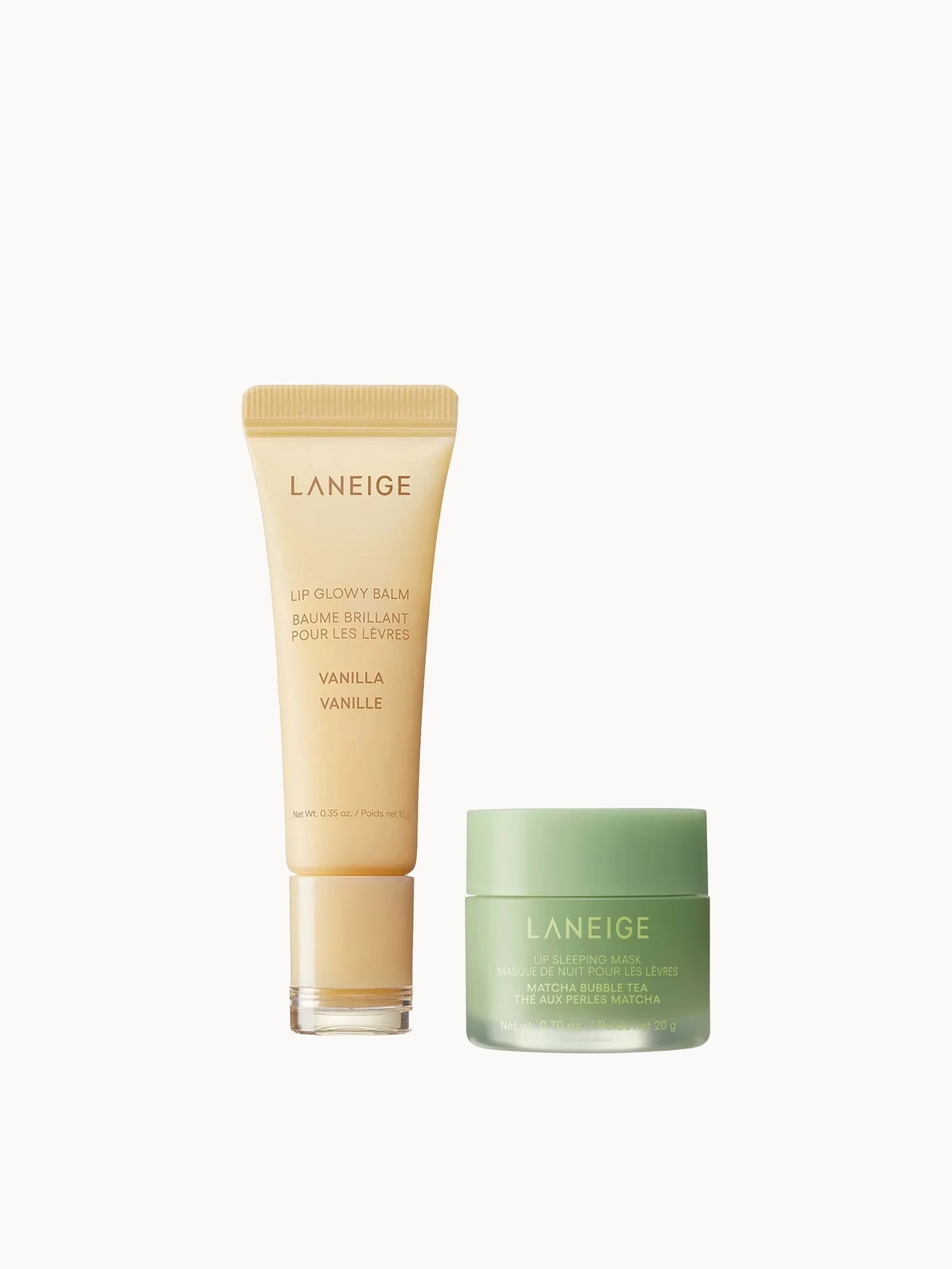 LANEIGE The Sweet Vanilla Matcha Lip Duo
