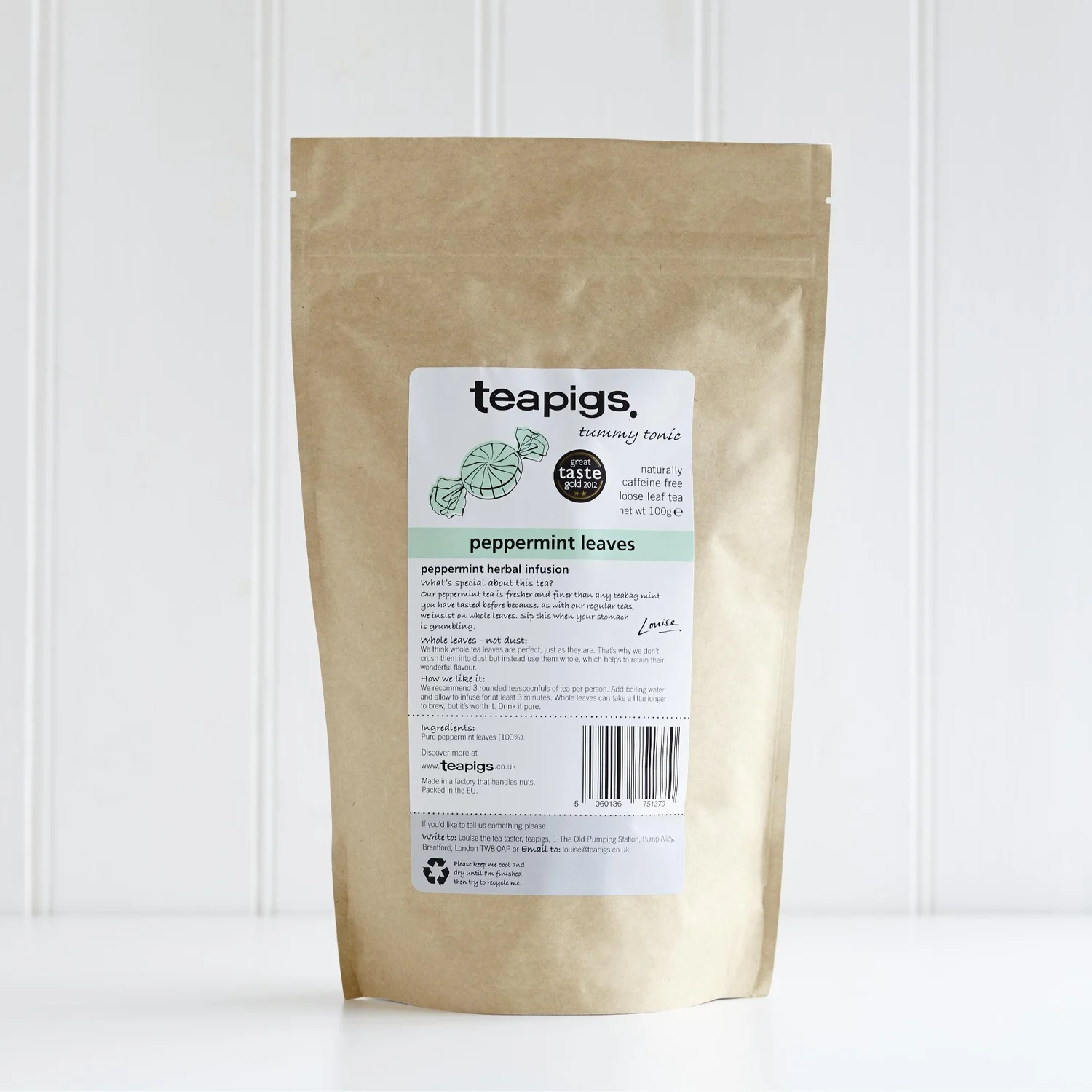 Teapigs Peppermint Tea (15 tea temples), image 2