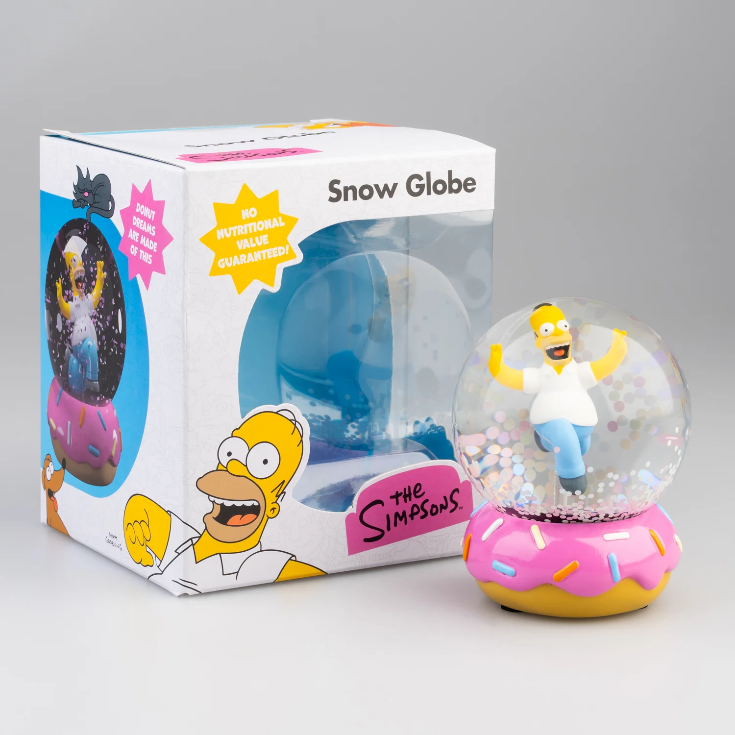 The Simpsons Homer Simpson Doughnut Snow Globe