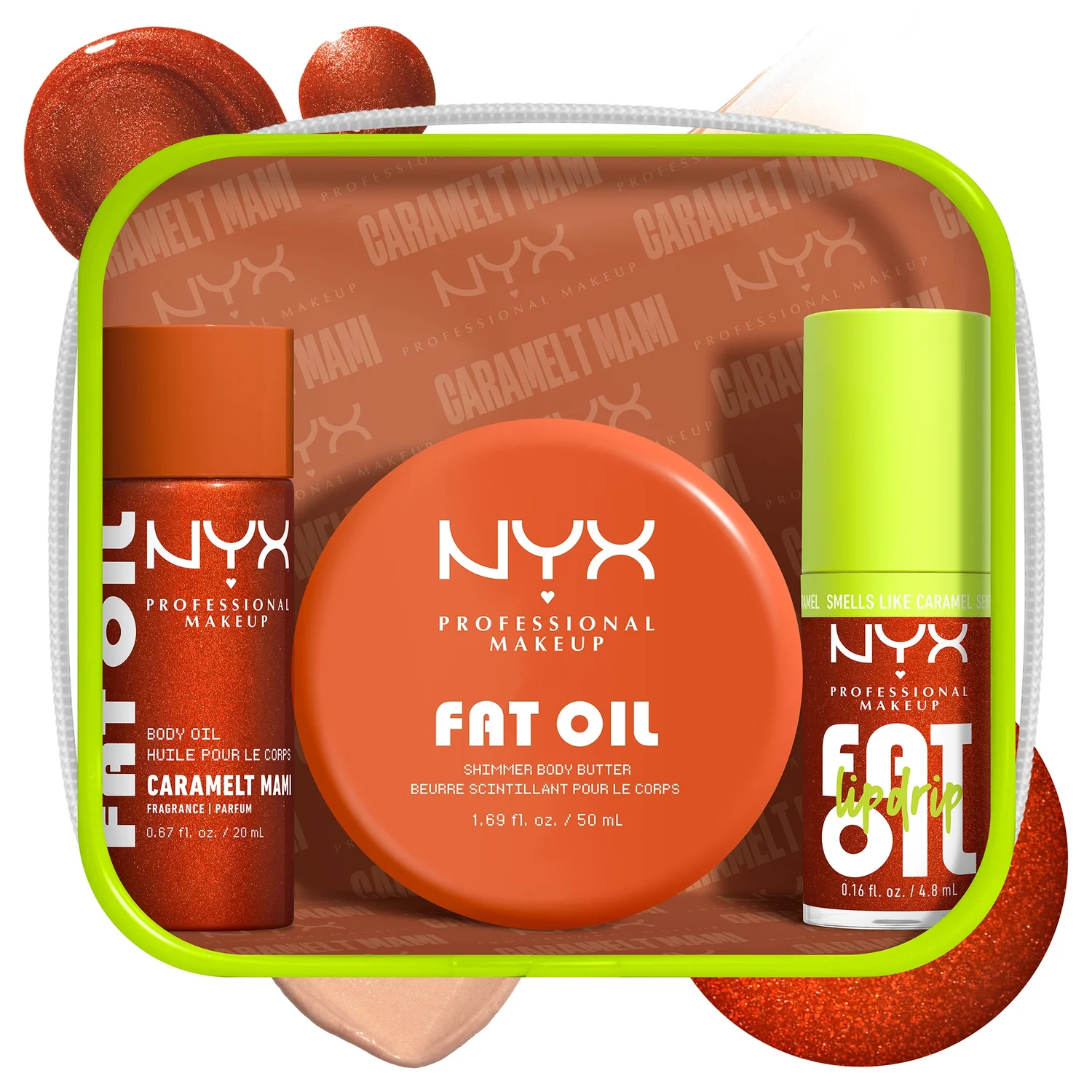 NYX Professional Makeup Fat Oil Lip & Body Kit - Caramelt Mami