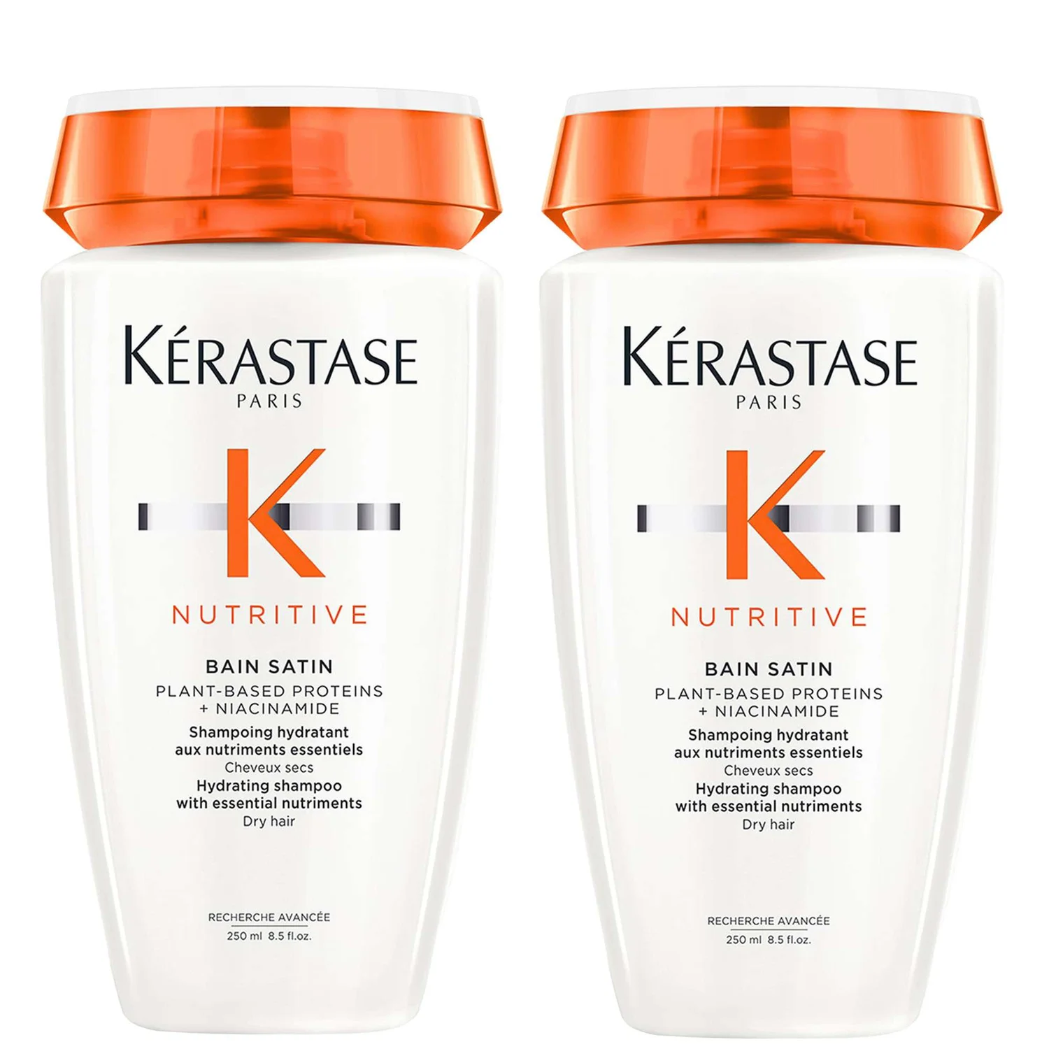 Kérastase Nutritive Bain Satin Hydrating Shampoo for Dry Hair 250ml Duo