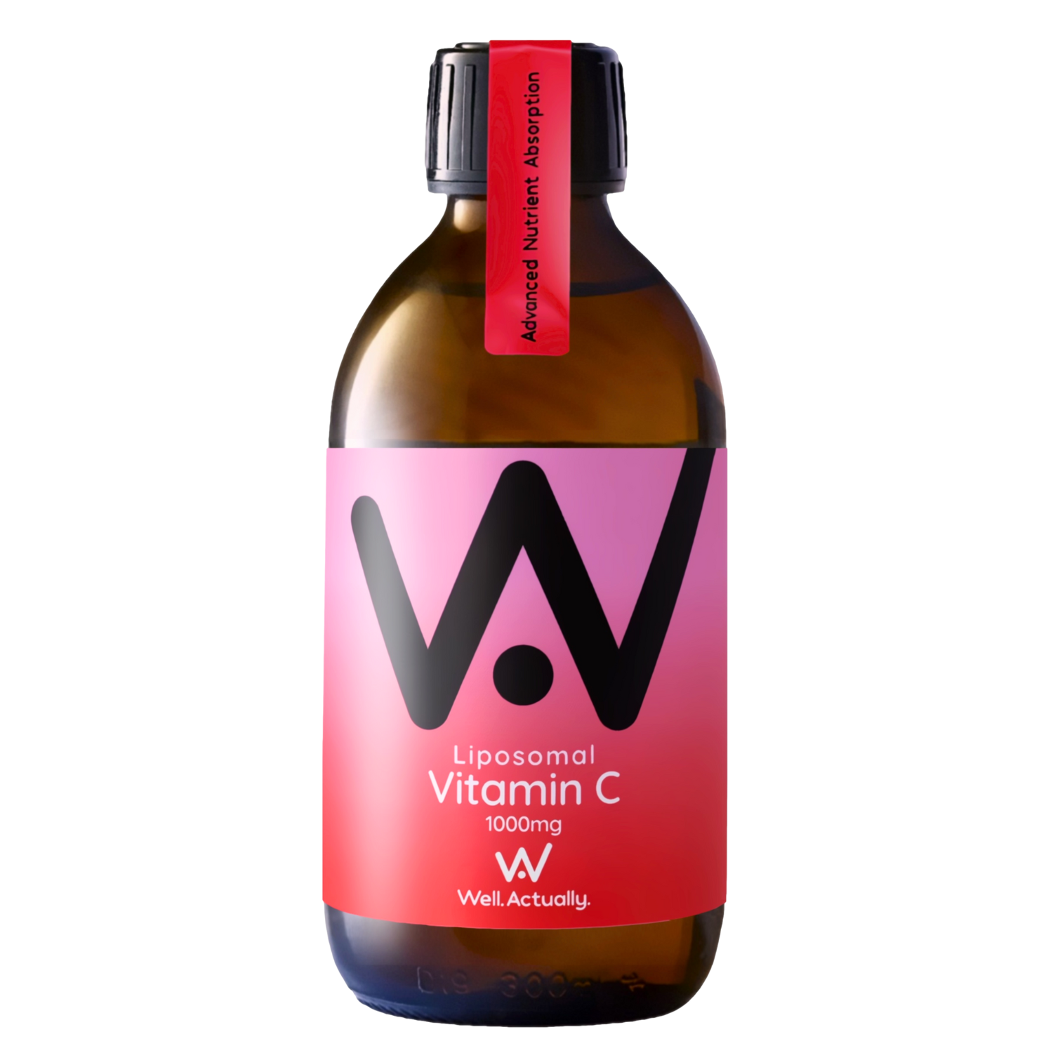 Well.Actually. Liposomal Vitamin C 1000mg - Strawberry & Lychee (250ml)