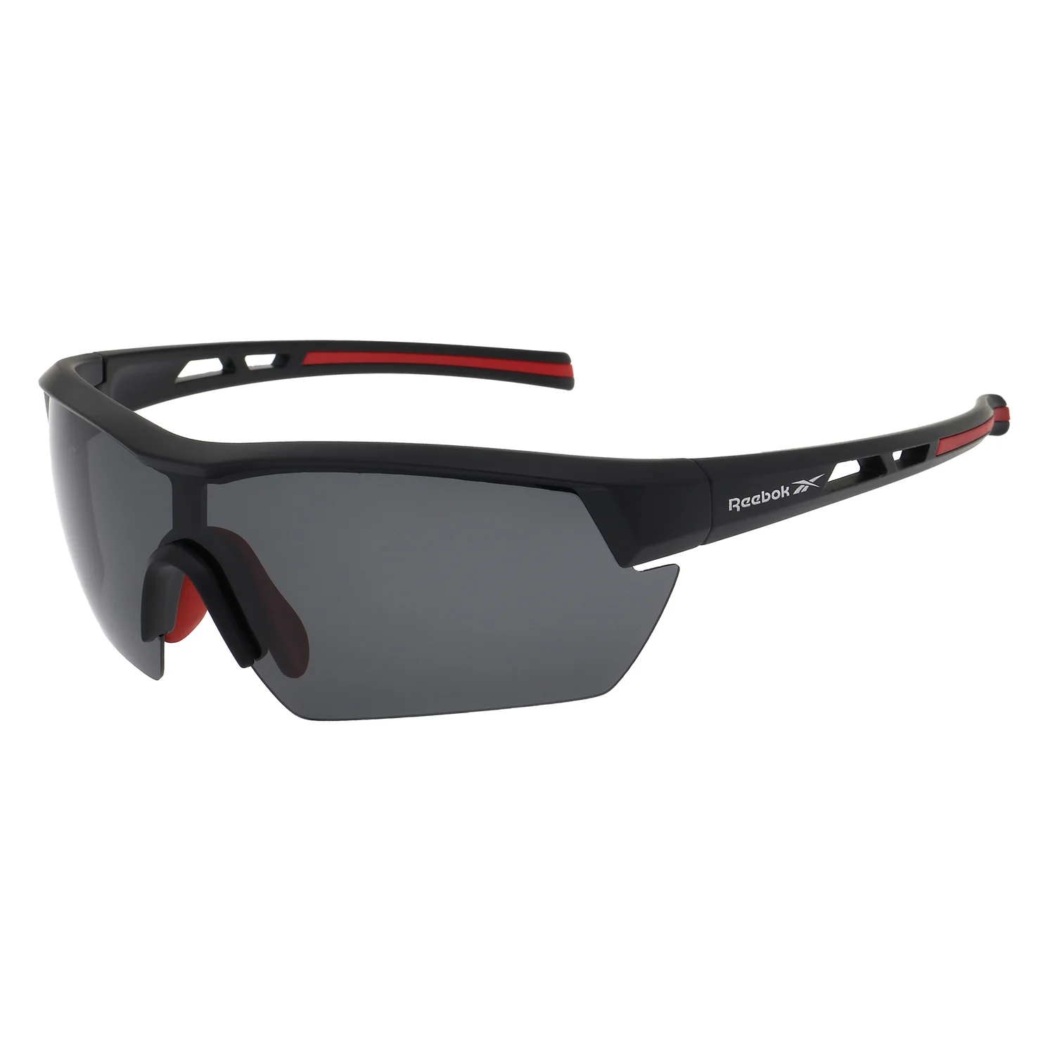 Reebok Score Wrap Sunglasses - Matt Black/Red
