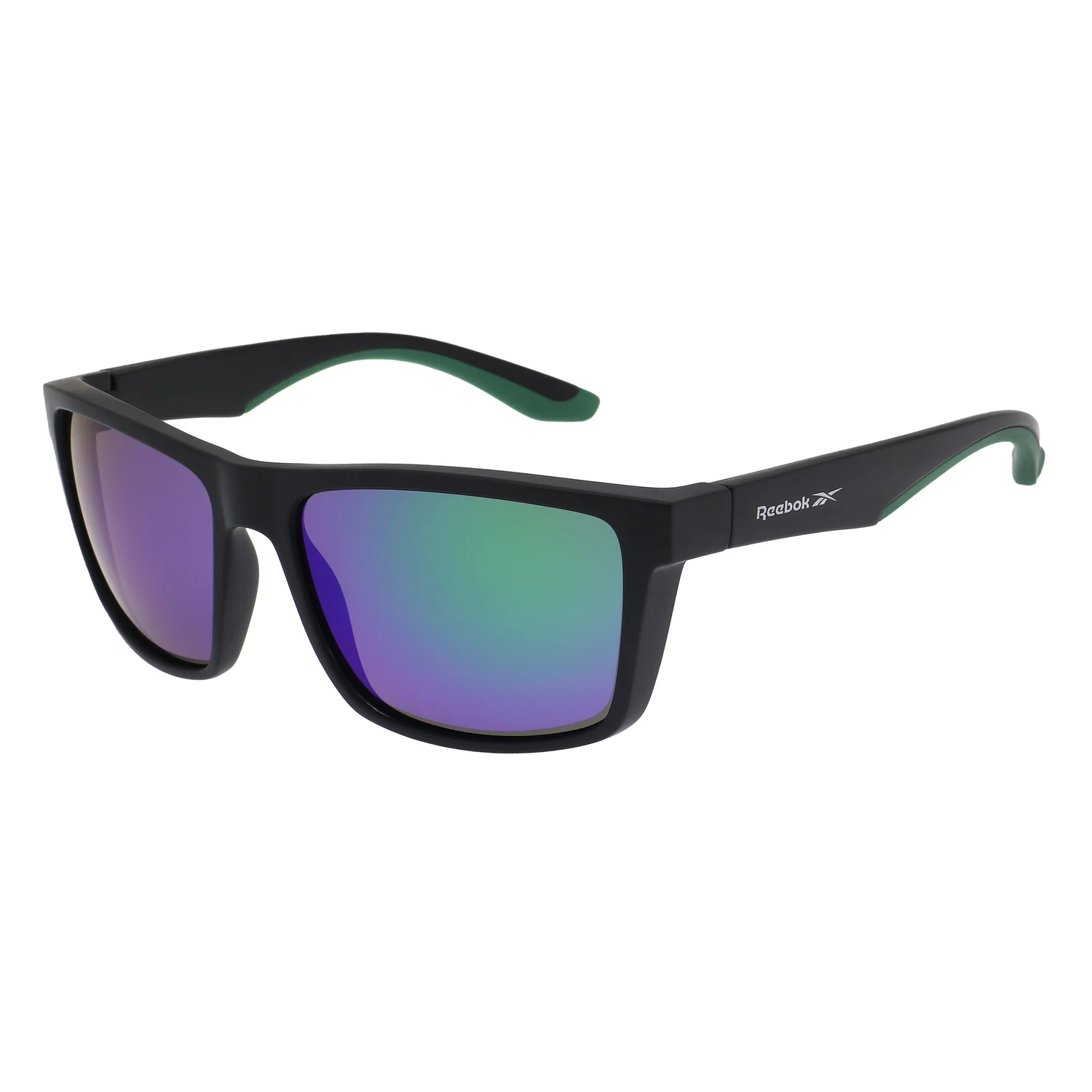 Reebok Score Sunglasses - Black/Green Mirror