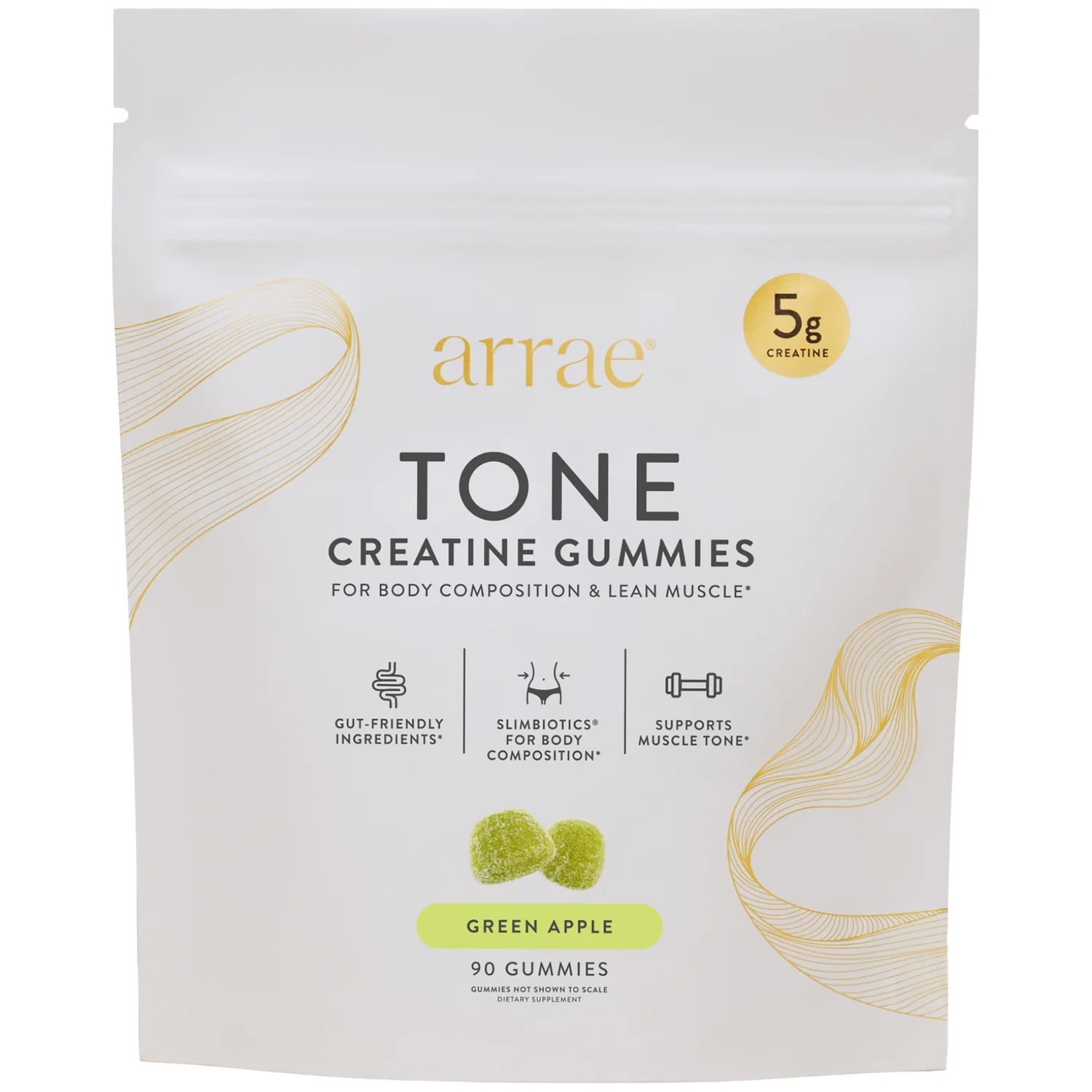 Tone Creatine Body Composition Gummies - Sour Green Apple product image