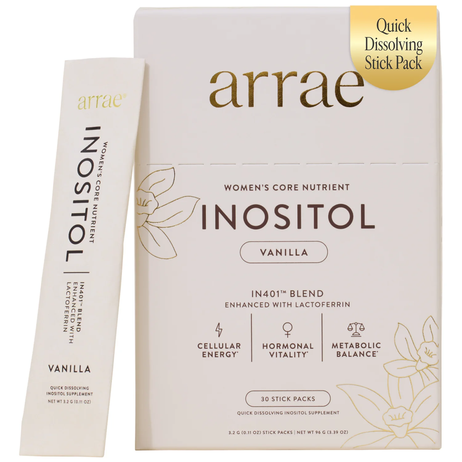 Inositol - Daily Support for Hormonal & Metabolic Balance - Vanilla product image