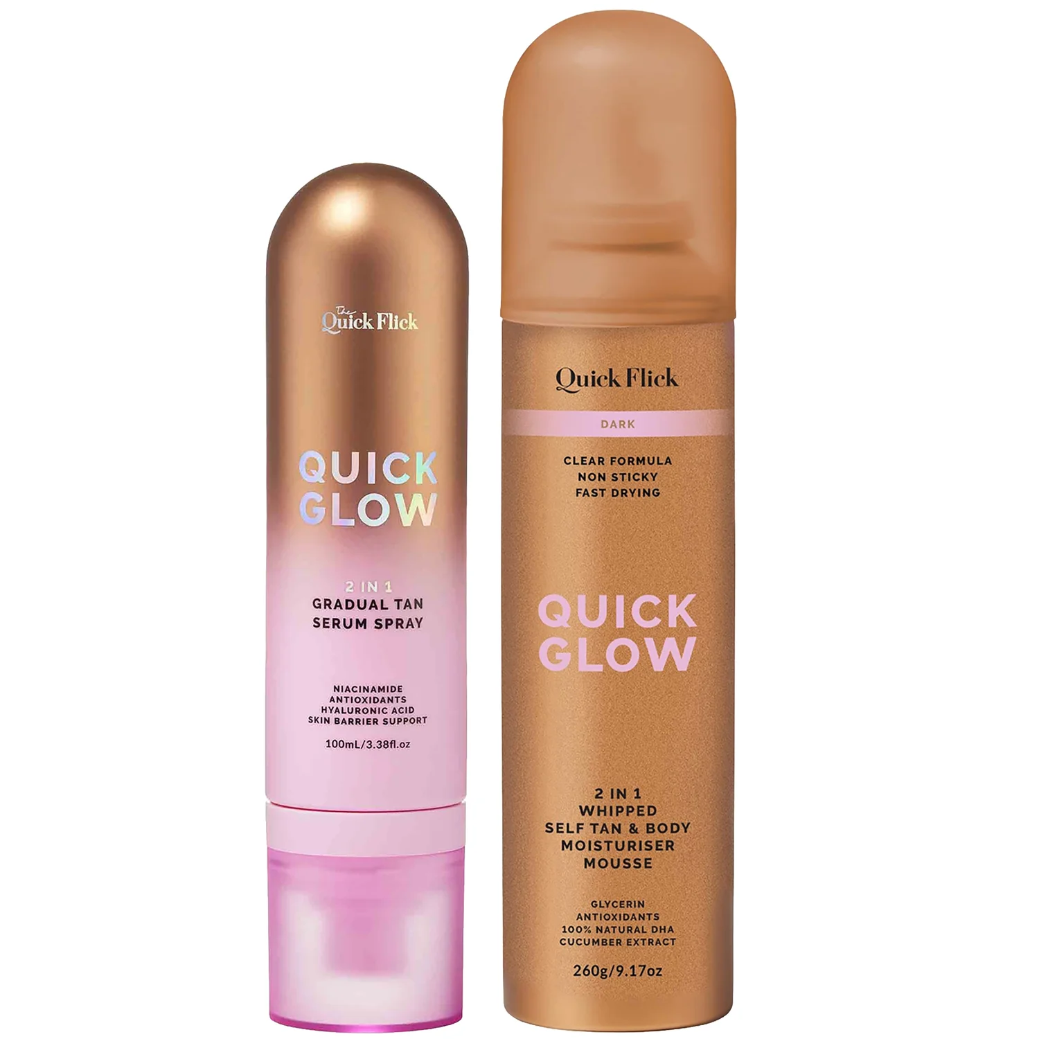 Quick Flick Quick Tan Duo - Dark Bundle