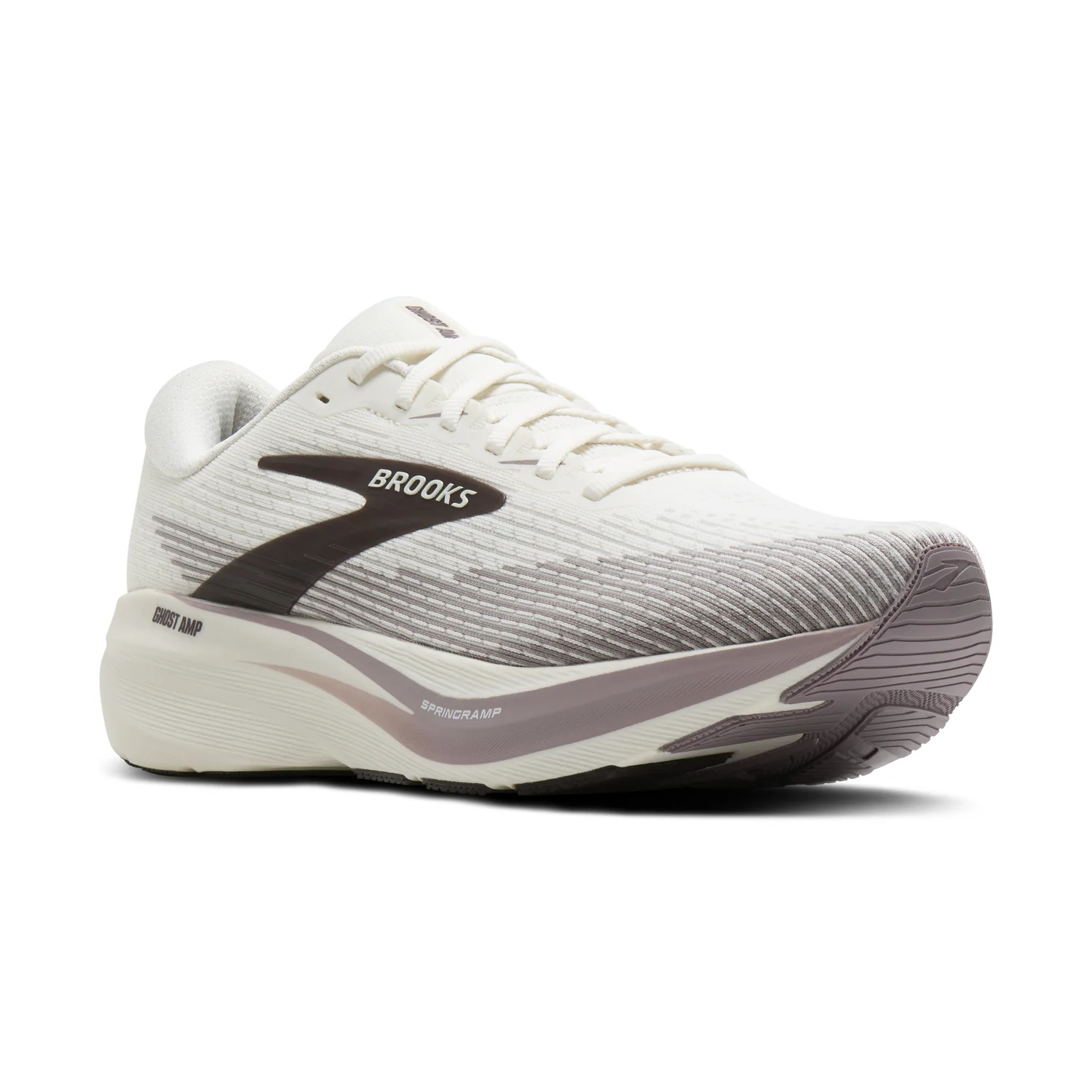 Brooks Men's Ghost Amp- Coconut/Purple Dove/Raisin