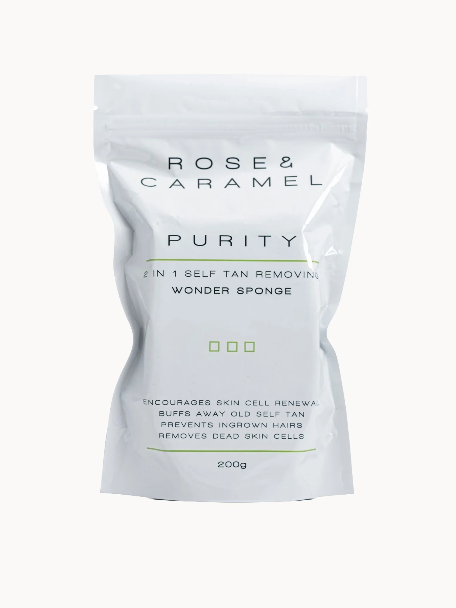 Rose & Caramel Purity 2in1 Self Tan Removing Wonder Sponge 200g