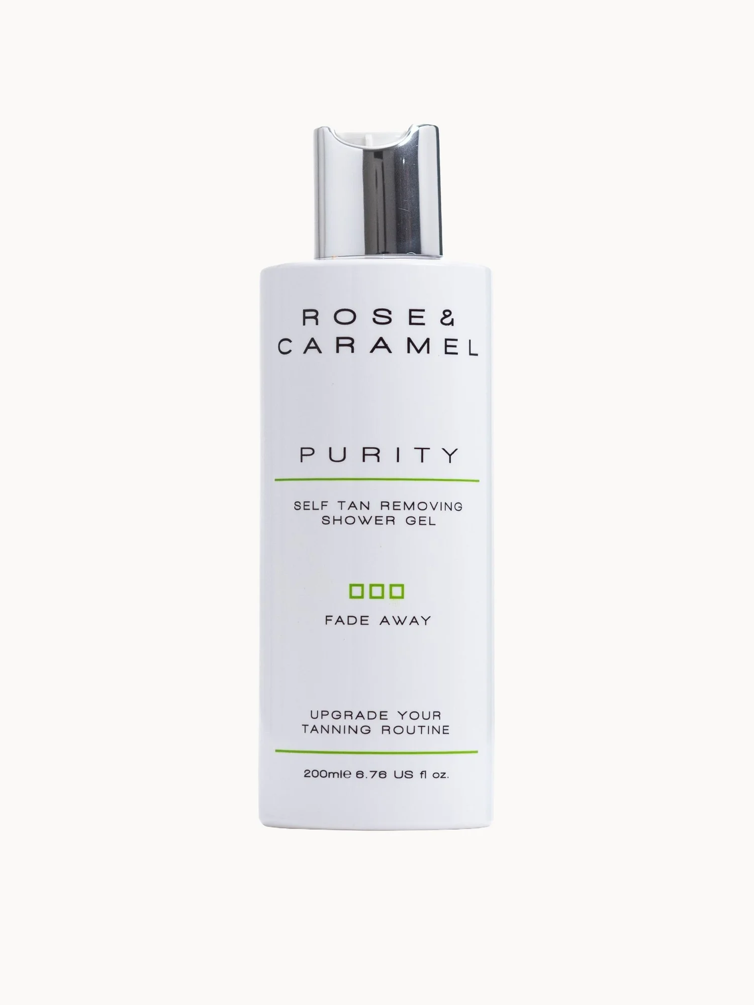Rose & Caramel Purity Fade Away Self Tan Removing Shower Gel 200ml