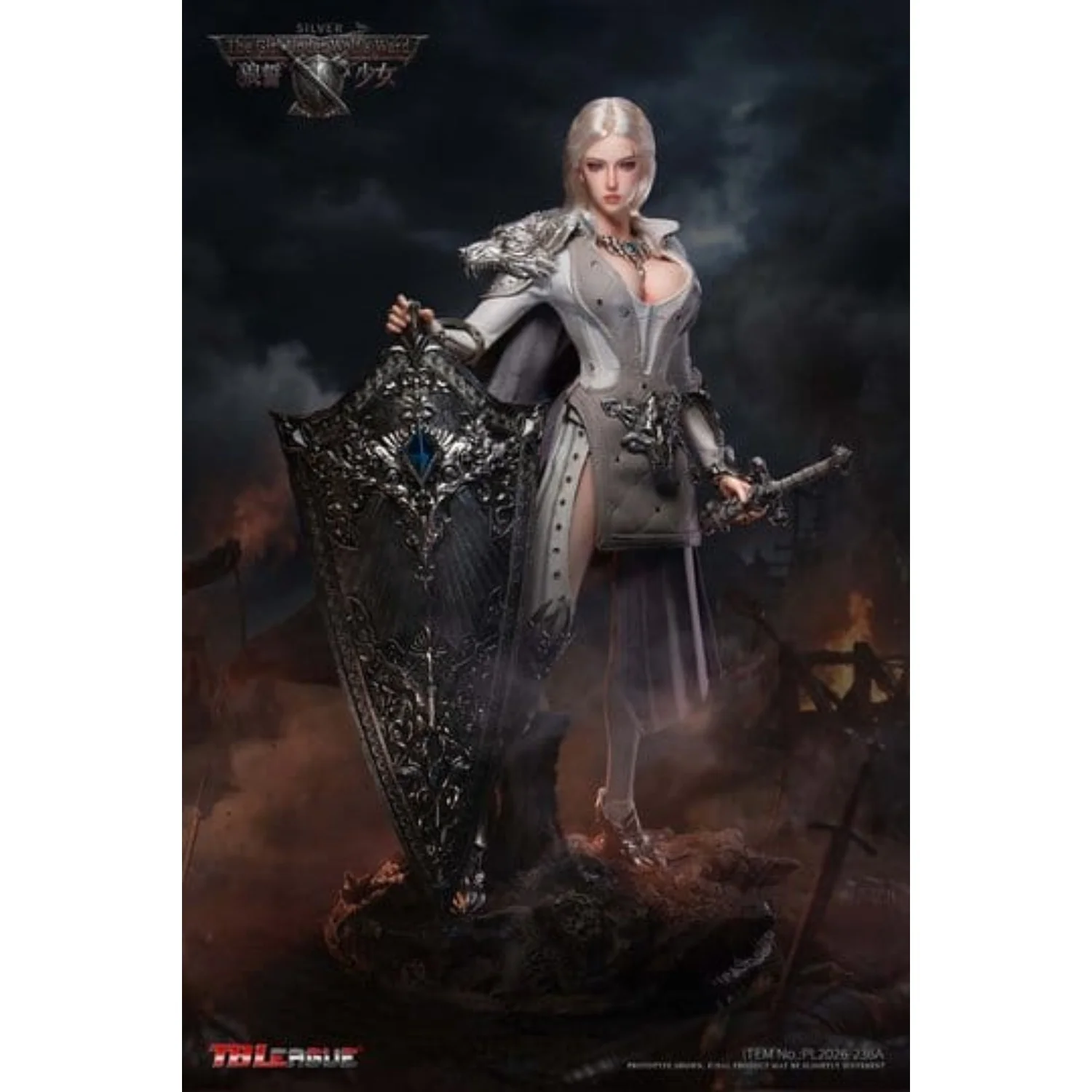 The Girl Under Wolf's Ward Action Figure 1/6 Alina (Silver) 30 cm