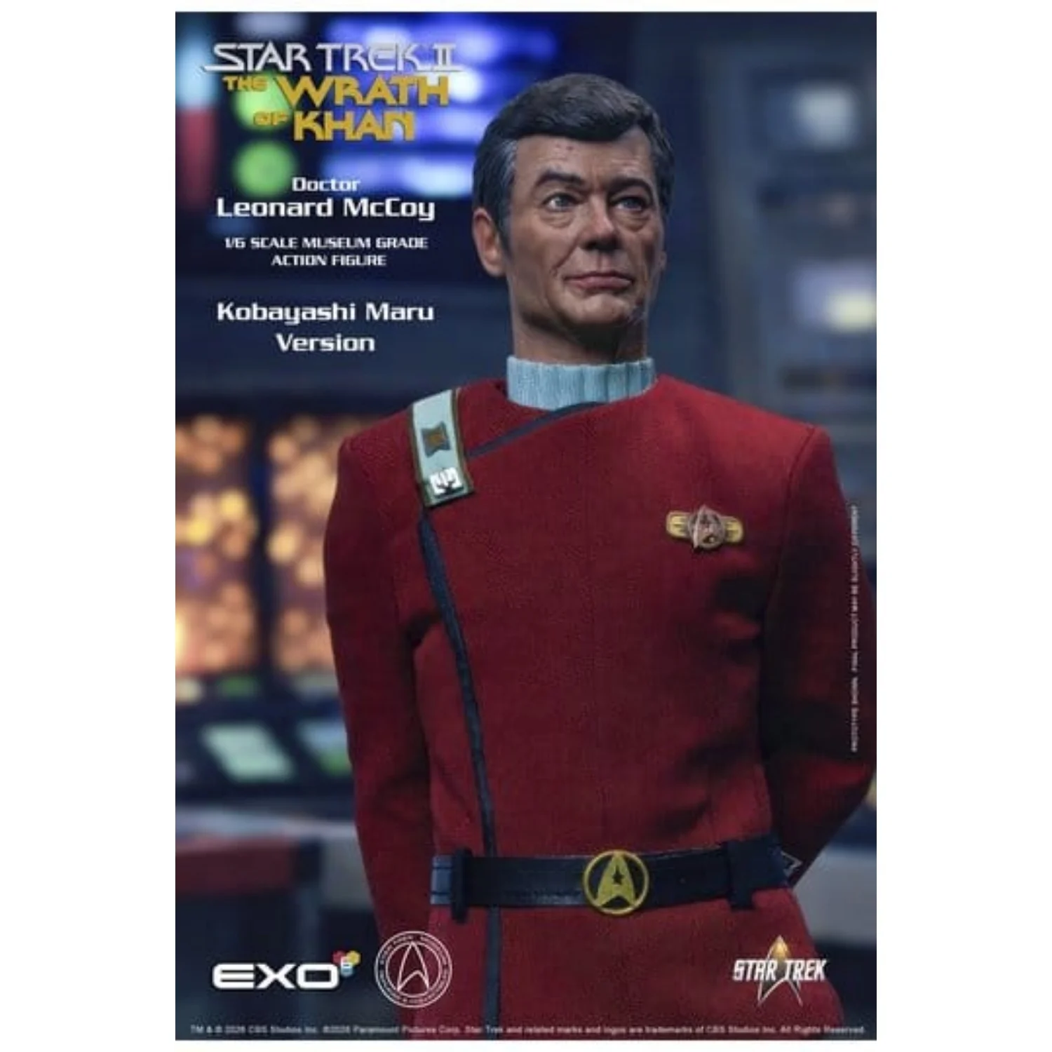 Star Trek II: The Wrath of Khan Action Figure 1/6 Dr. Leonard McCoy Kobayashi Maru