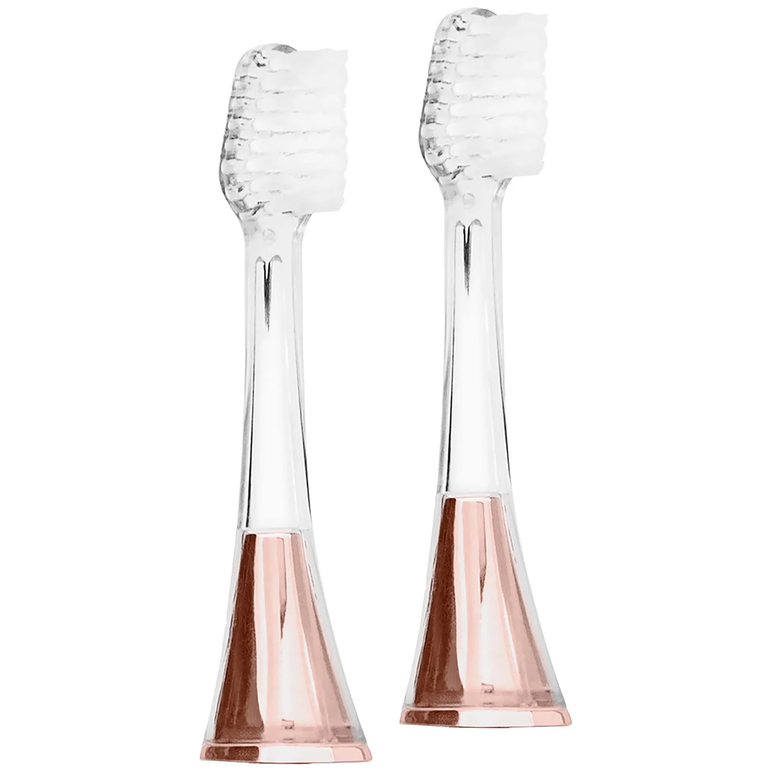 Zina45™ Sonic Pulse Toothbrush Chrome Rose Gold Replacement Heads (2 pack) product image