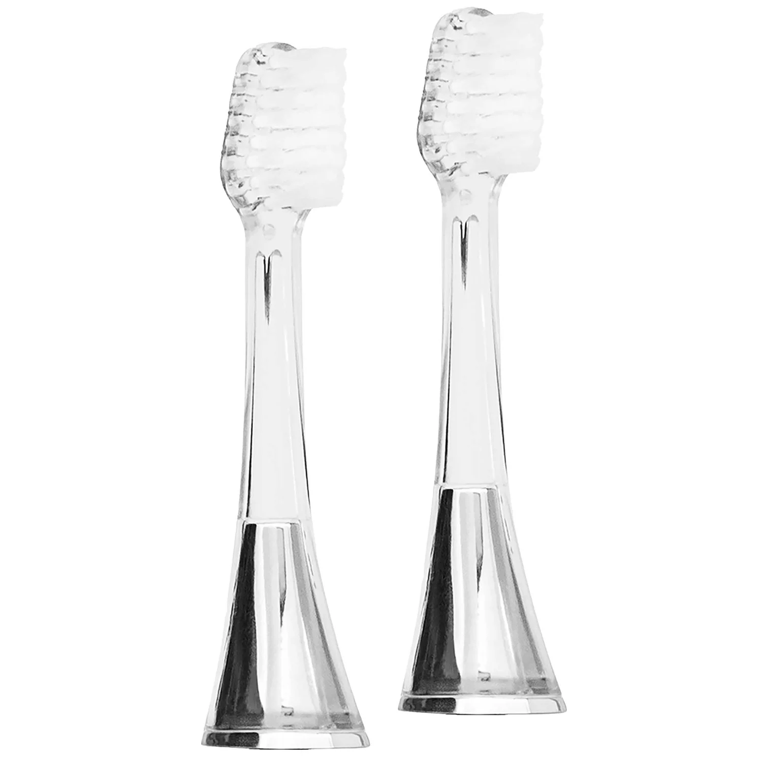 Zina45™ Sonic Pulse Toothbrush Chrome Silver Replacement Heads (2 pack) product image