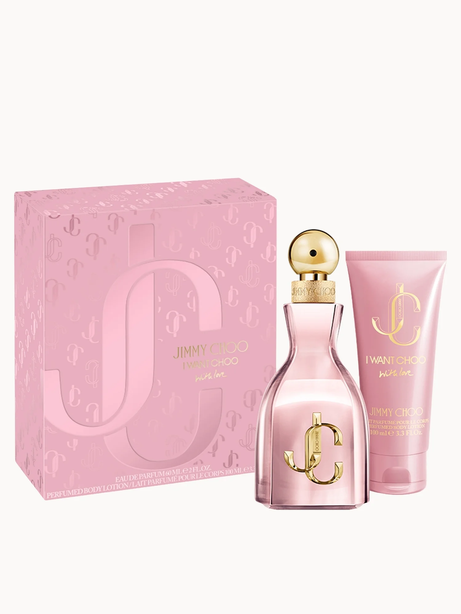 Jimmy Choo I Want Choo With Love Eau de Parfum 60ml & 100ml Body Lotion (Worth £92)