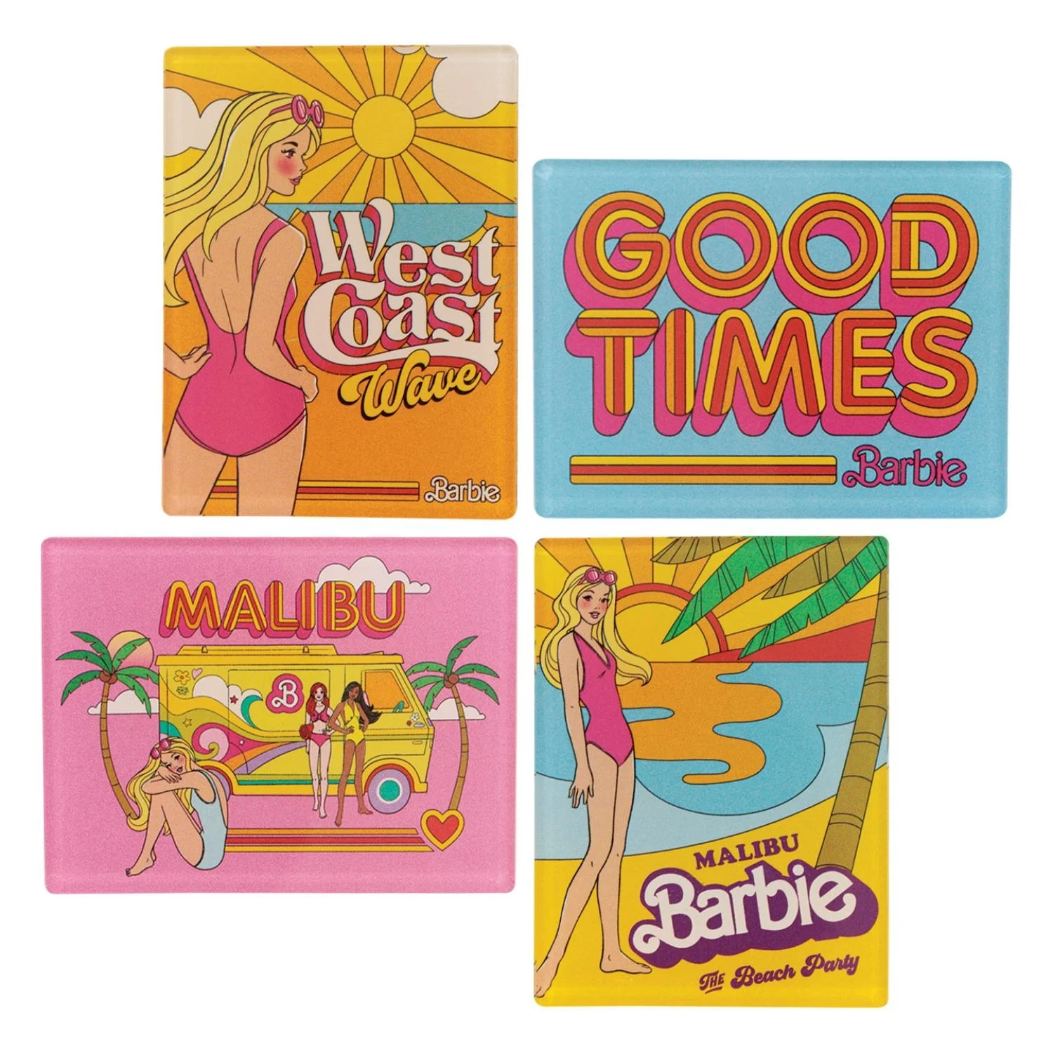 Barbie™ - Malibu Barbie Set of Four Magnets