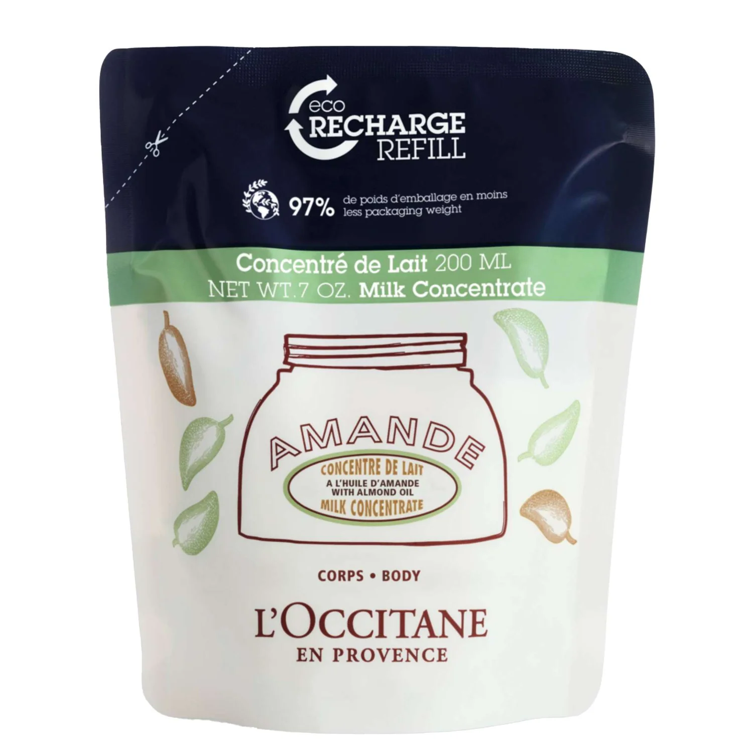 L'OCCITANE Almond Almond Milk Concentrate Eco Refill 200ml