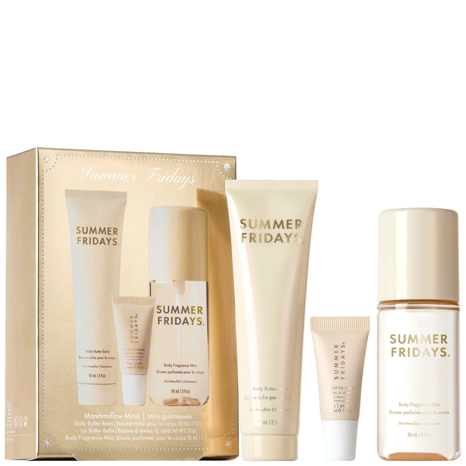 Summer Fridays Travel Body Set: Marshmallow Minis, view 1